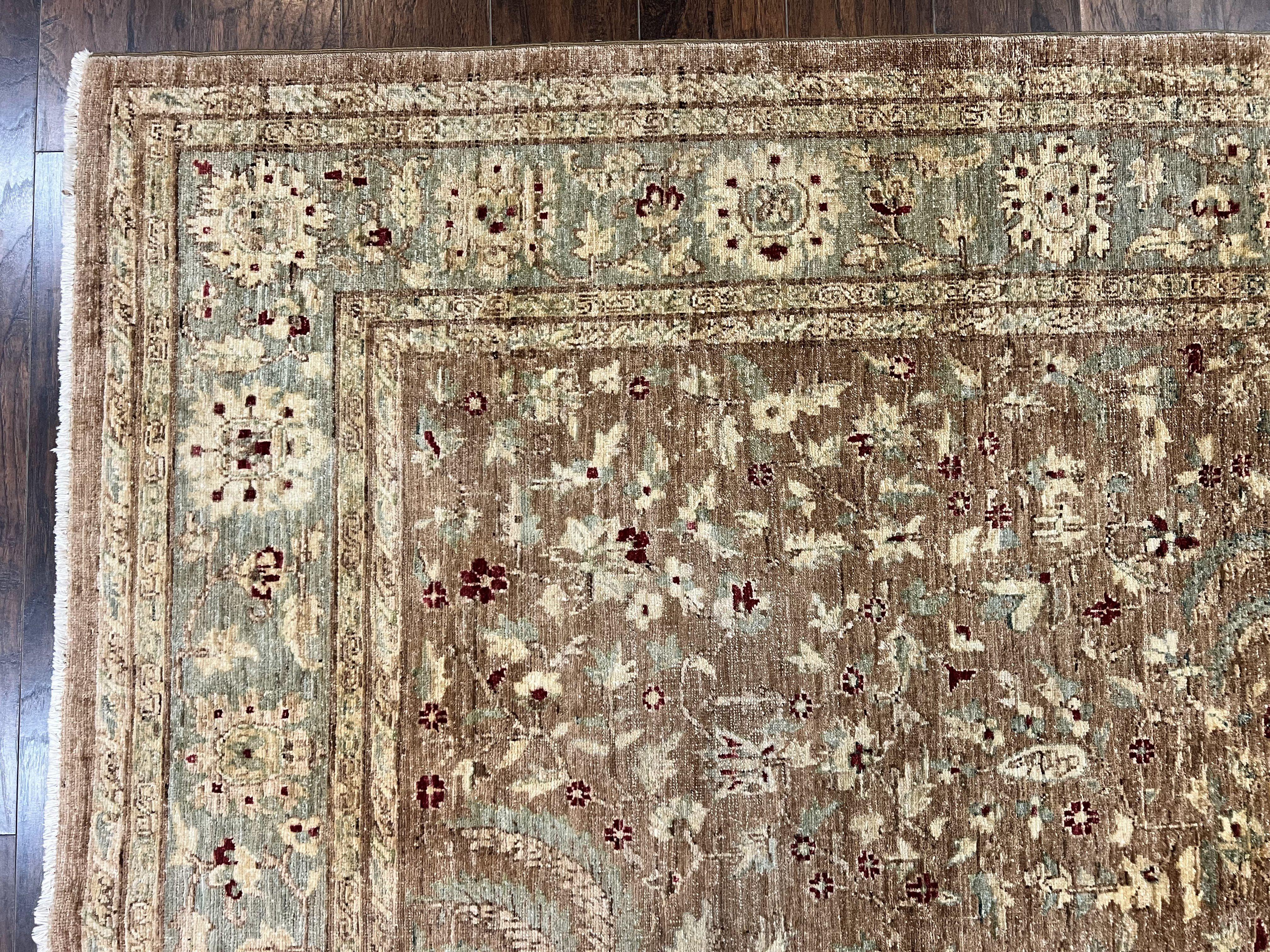 Pakistani Peshawar Rug 8x10, Handmade Pak Persian Oriental Carpet, Wool, Floral Allover - Jewel Rugs