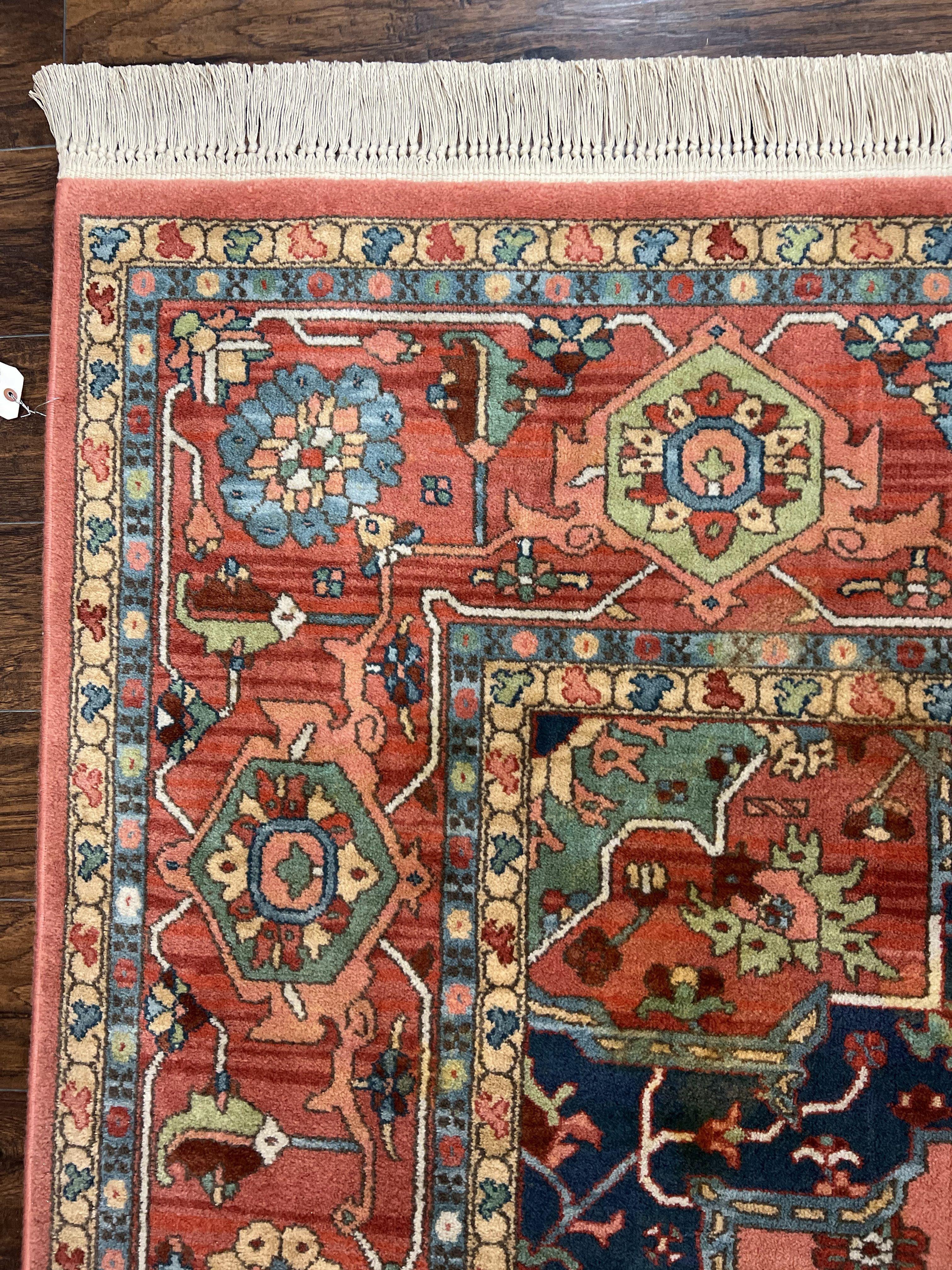 10x14 Karastan Medallion Serapi Rug #736, Vintage Wool Pile Large Karastan Carpet 10 x 14 ft, Discontinued Original 700 Series Area Rug - Jewel Rugs