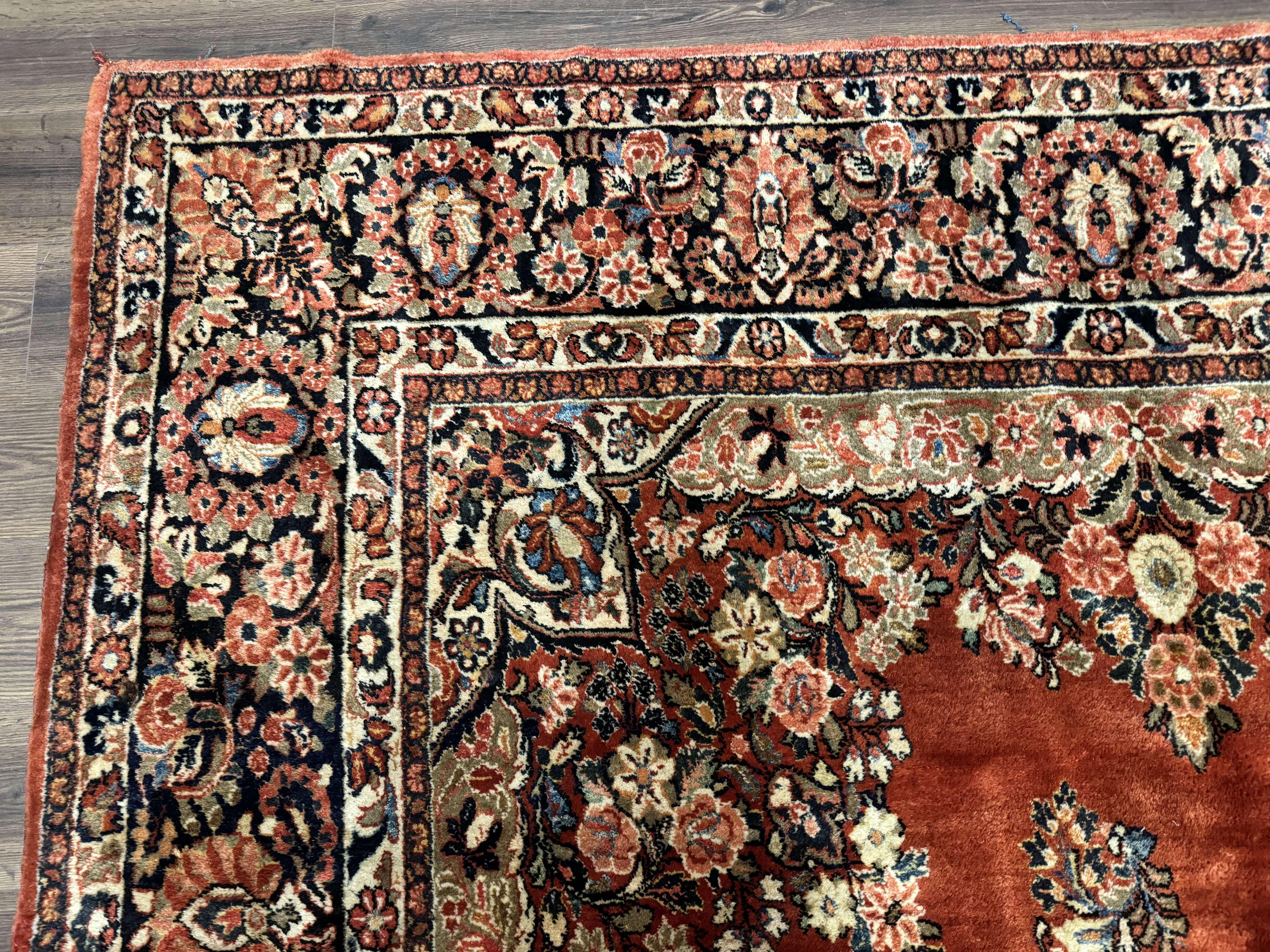 Antique Persian Sarouk Rug 9x12 - Jewel Rugs