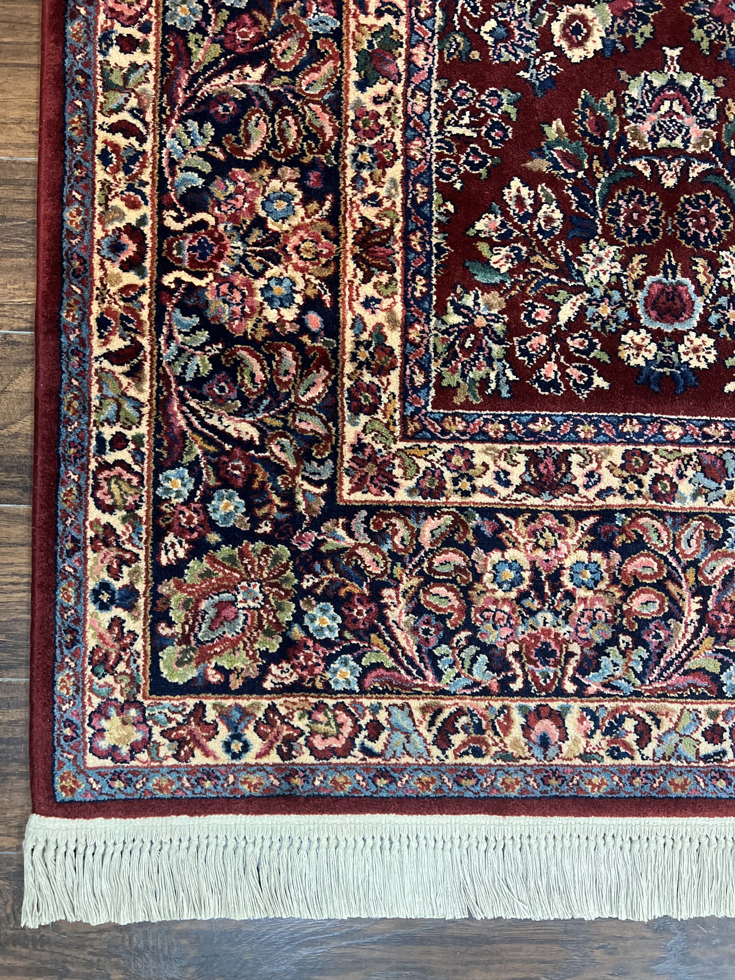 Karastan Rug Sarouk #785, Large Wool Pile Karastan Carpet 10x14 ft, Original Collection 700 Series, Discontinued Vintage Karastan Rug, Red - Jewel Rugs