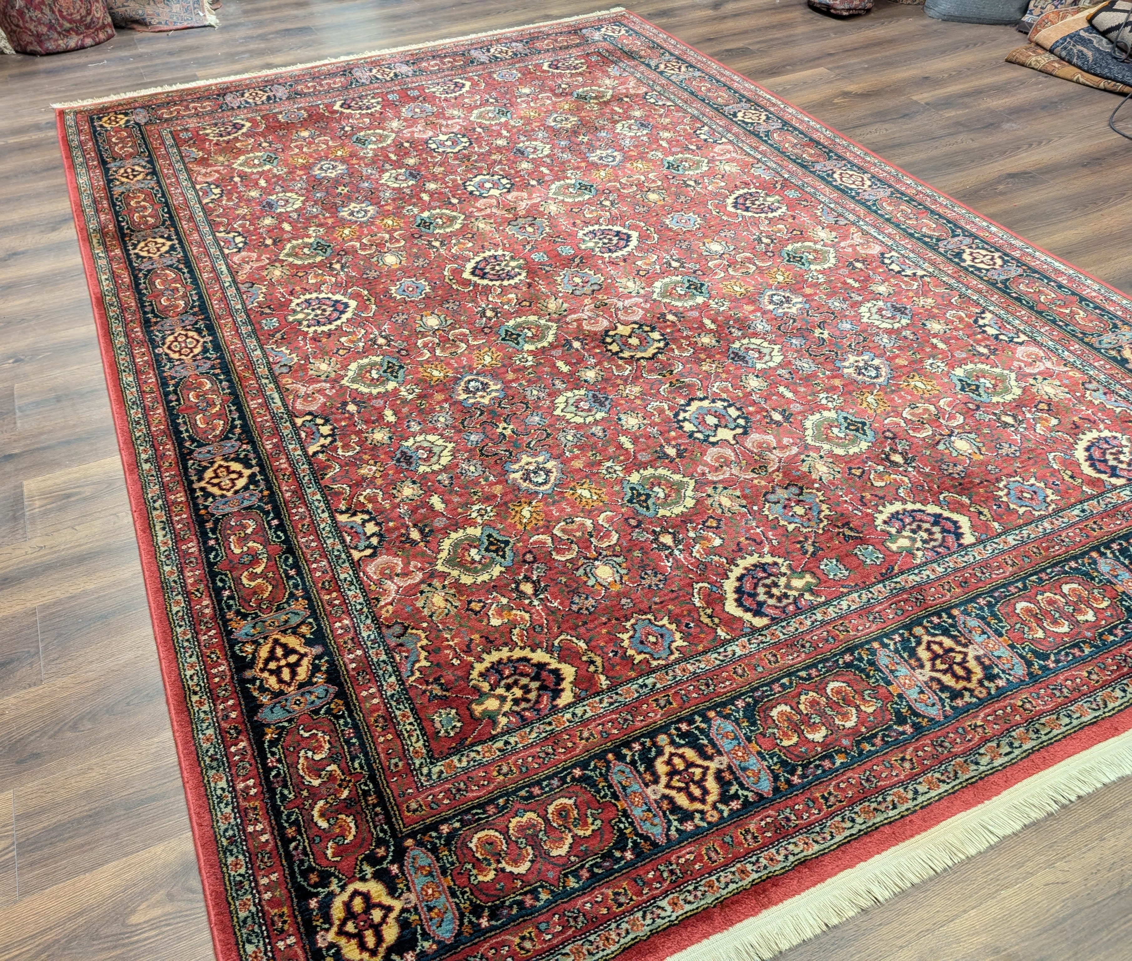 Karastan Rug 8x12 Williamsburg Herati #558, Wool Vintage Karastan Persian Carpet - Jewel Rugs