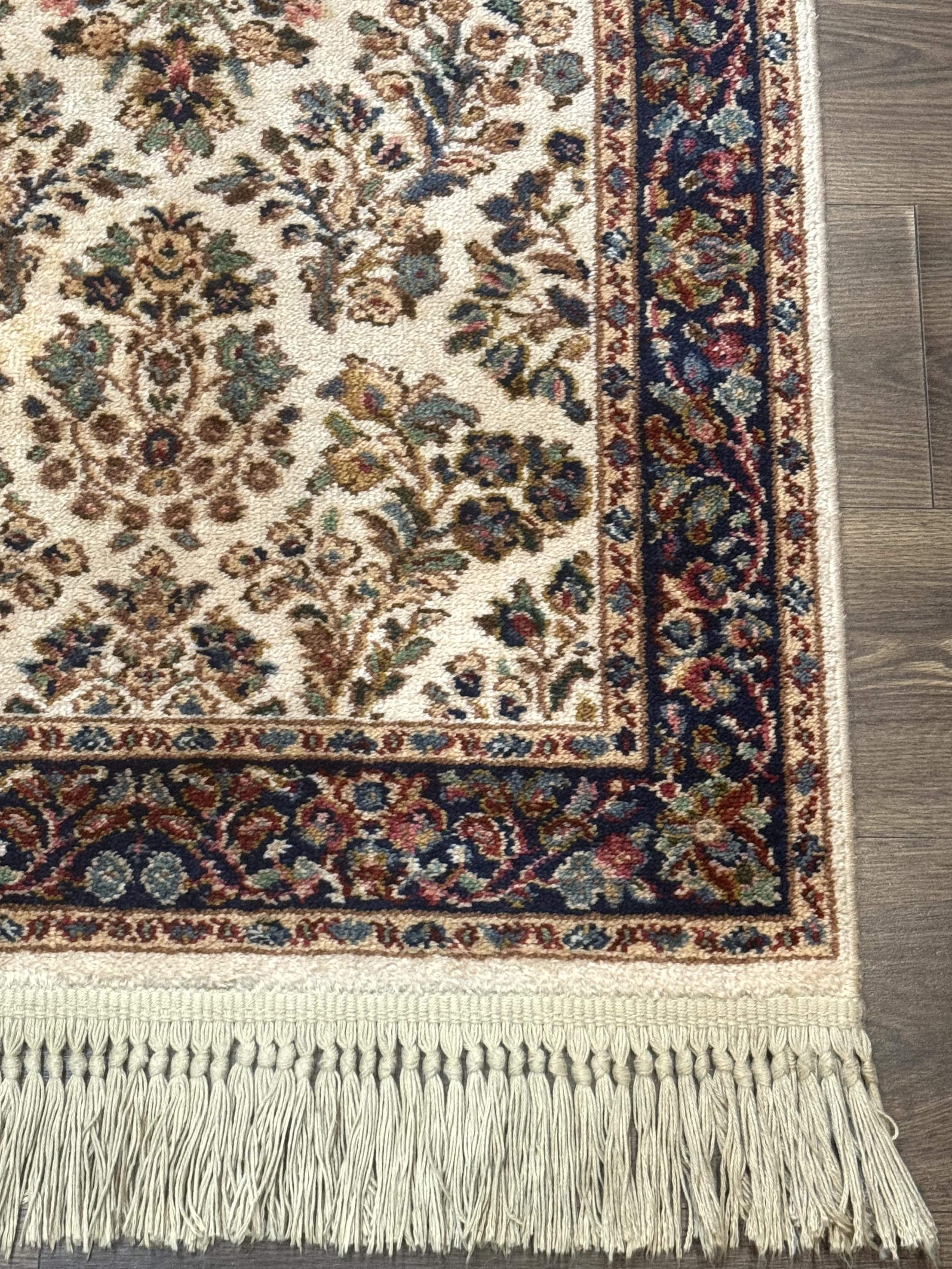 Karastan Rug 2x4, Ivory Sarouk #760, Vintage Wool Small Karastan Carpet, Original 700 Series, Discontinued - Jewel Rugs