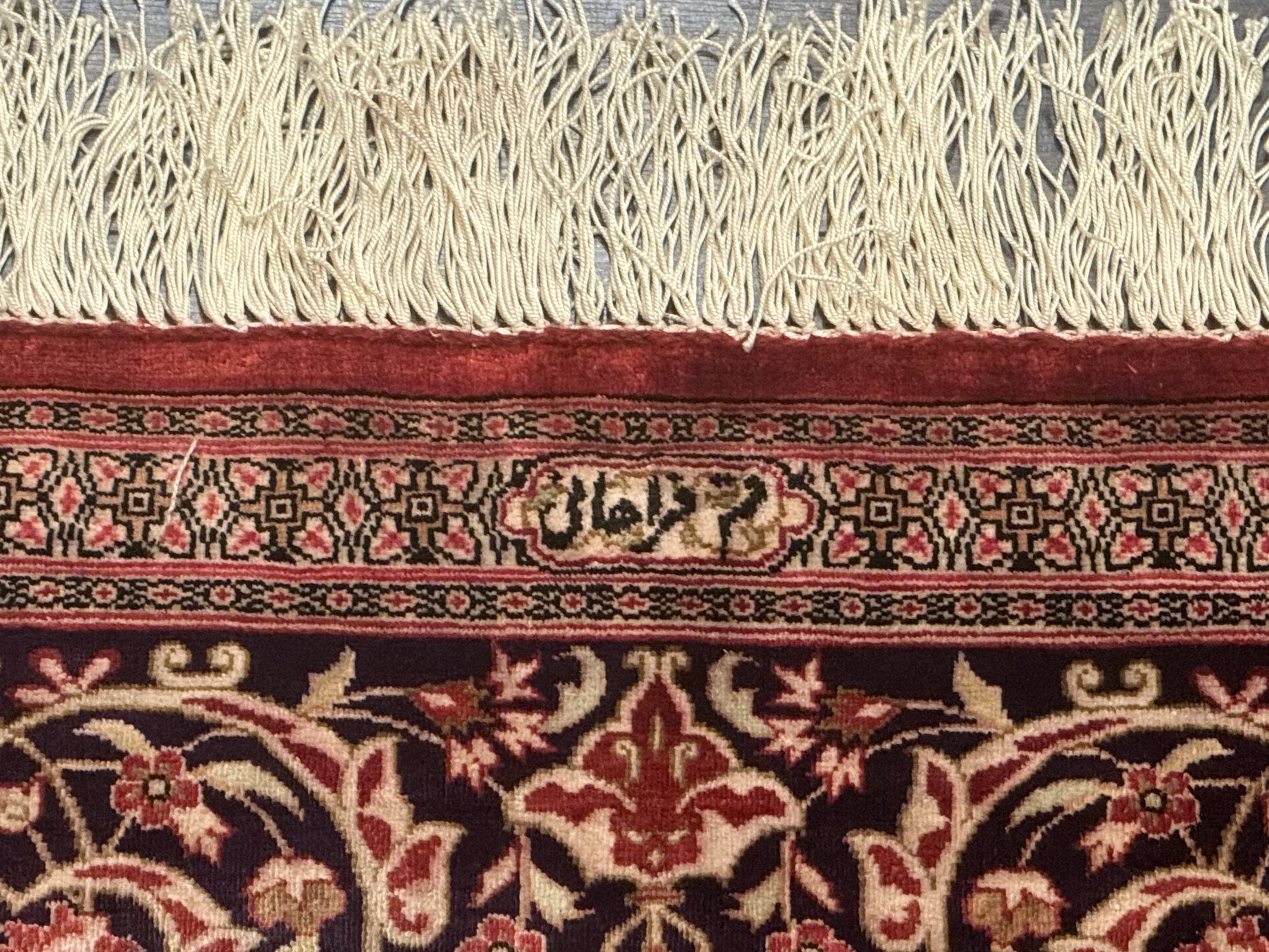 Magnificent Persian Qum Silk Rug 3x5, Exceptionally Fine 780 KPSI, Signed, Rare - Jewel Rugs