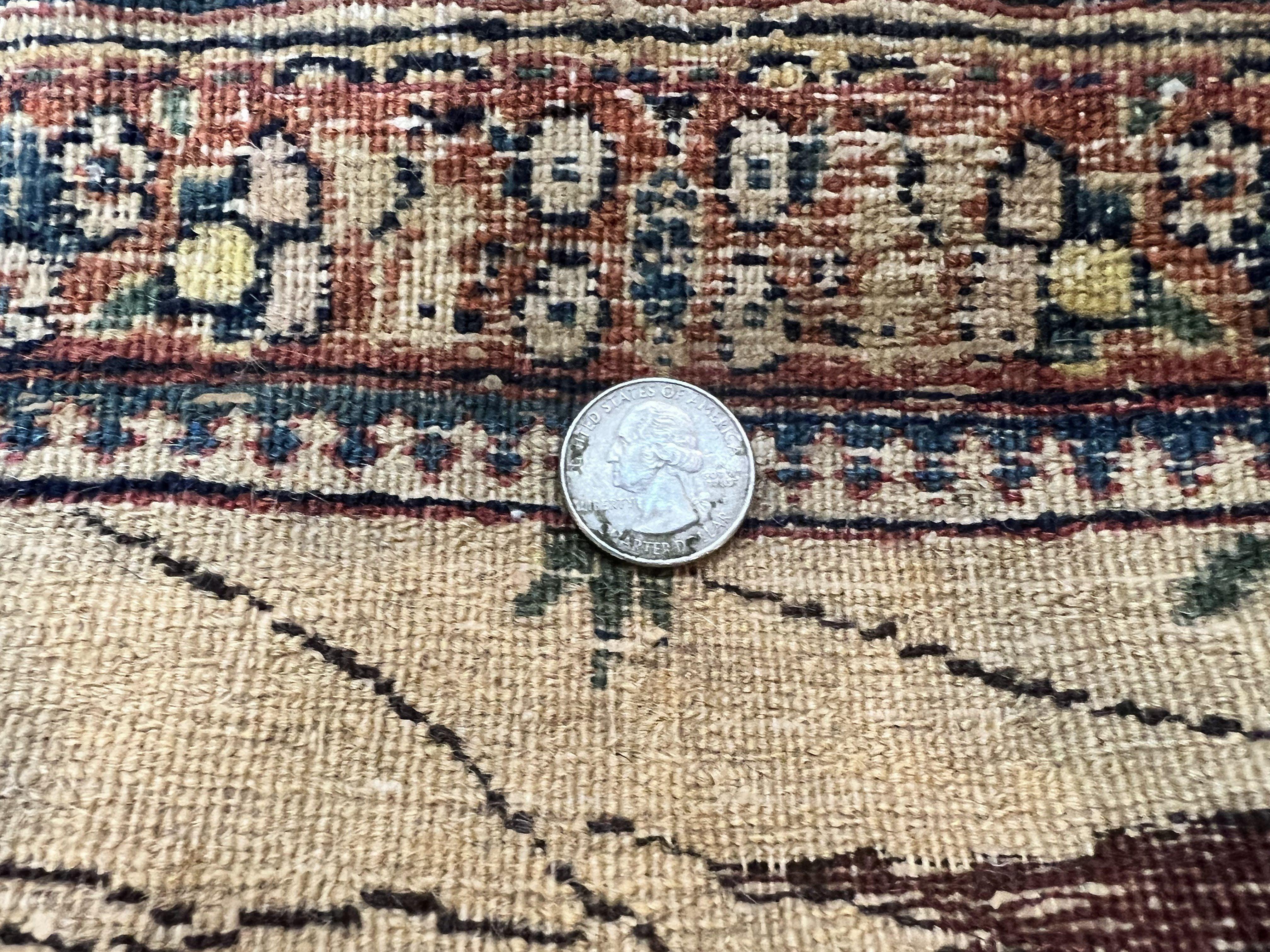 Antique Persian Kirman Rug 2 x 2.5, Small Hand Knotted Wool Carpet, Lavar Rug, Shepherd with Ram Pictorial Rug #1 - Jewel Rugs