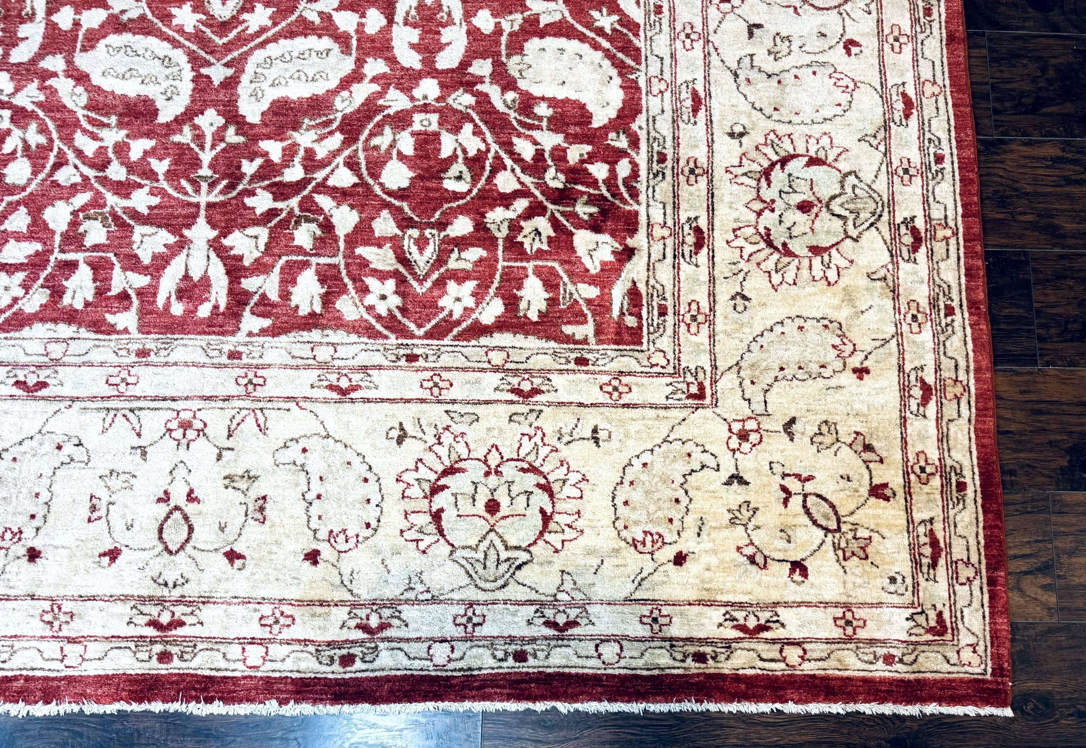 Pakistani Chobi Rug 8x10, Red, Handmade - Jewel Rugs