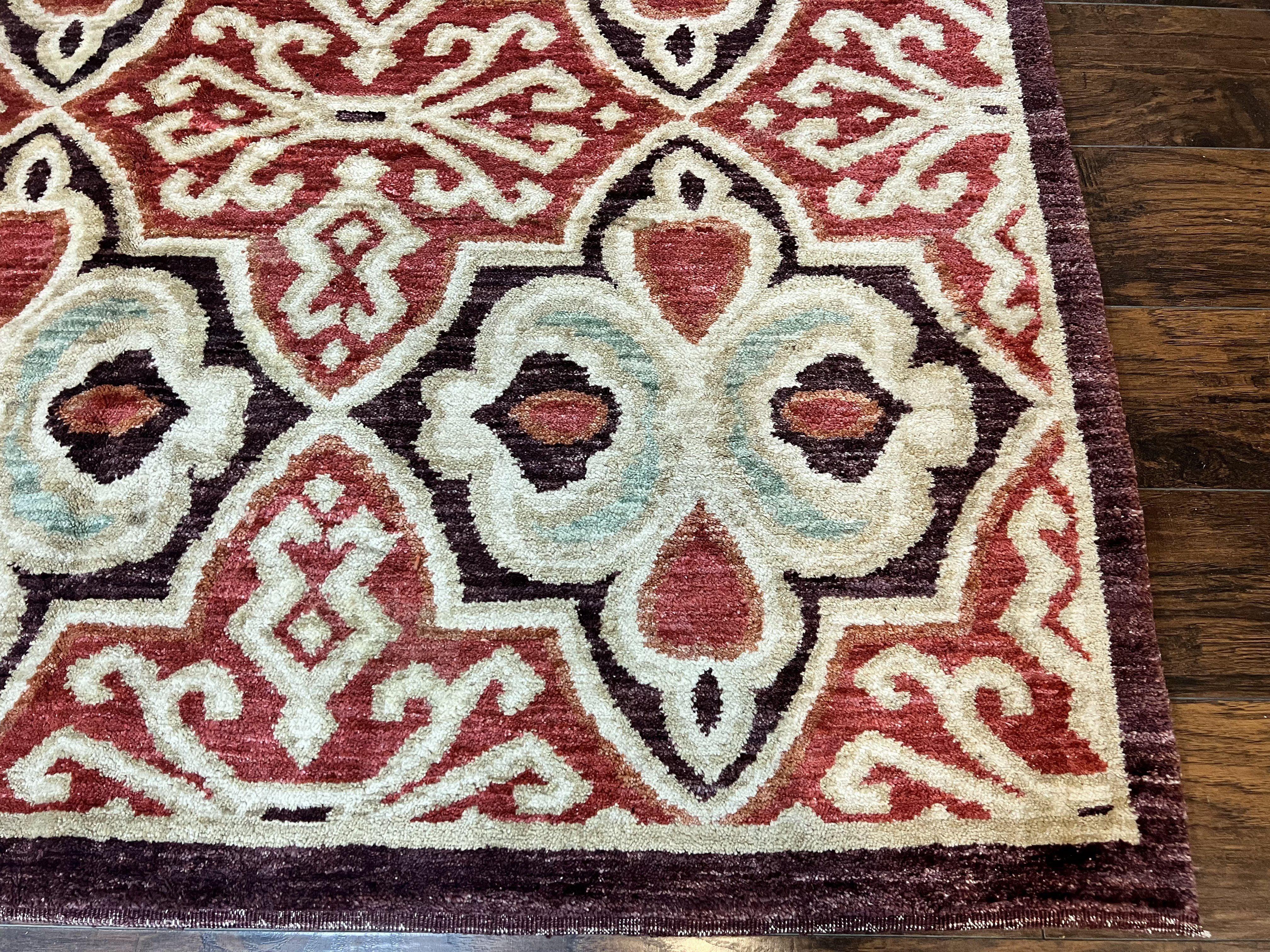 Portuguese Rug 9x12, Vintage Carpet, Handmade Wool Rug - Jewel Rugs