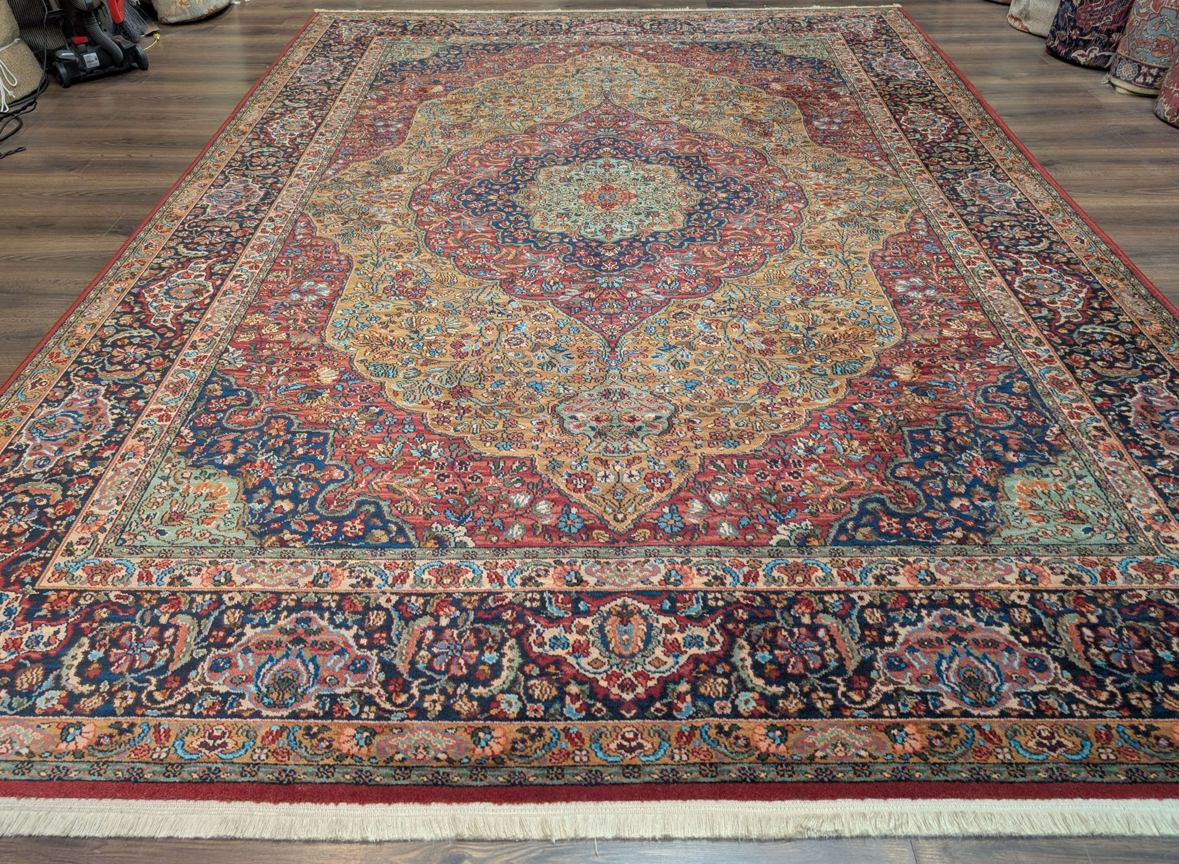 Karastan Rug 8.8 x 12 Medallion Kirman #700/718, Original 700 Series, Discontinued Vintage Wool Carpet - Jewel Rugs