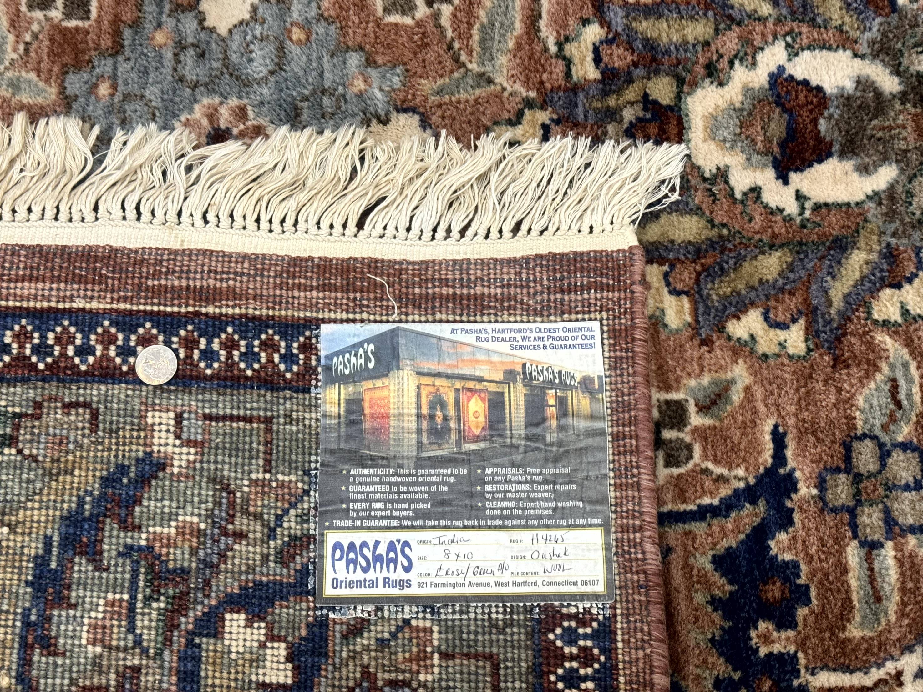 Indo Persian Mahal Rug 8x10, Traditional Wool Oriental Carpet, Pink - Jewel Rugs