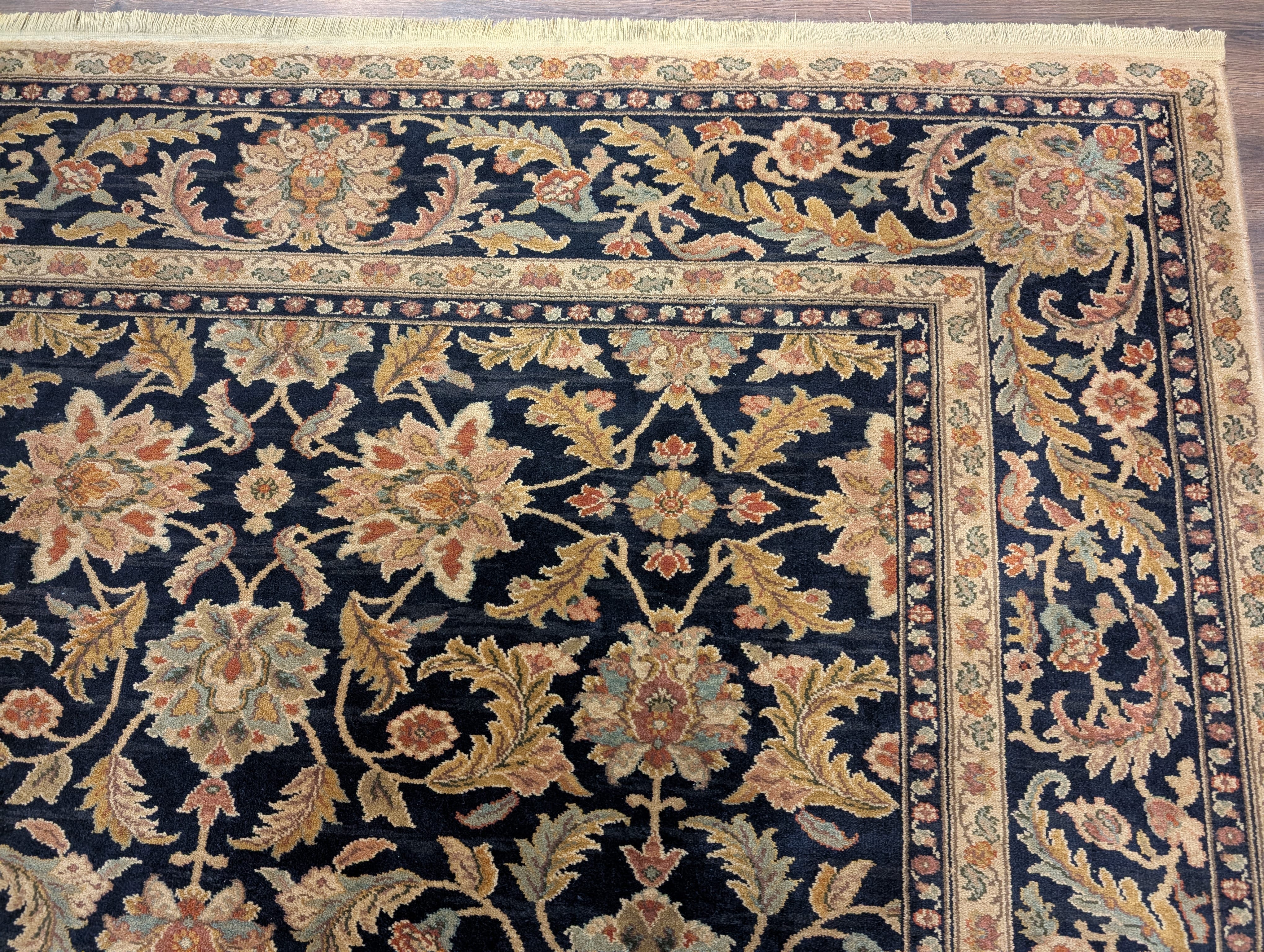 Karastan Rug 8.8 x 10 Antique Legends Agra Black Wool Carpet - Jewel Rugs