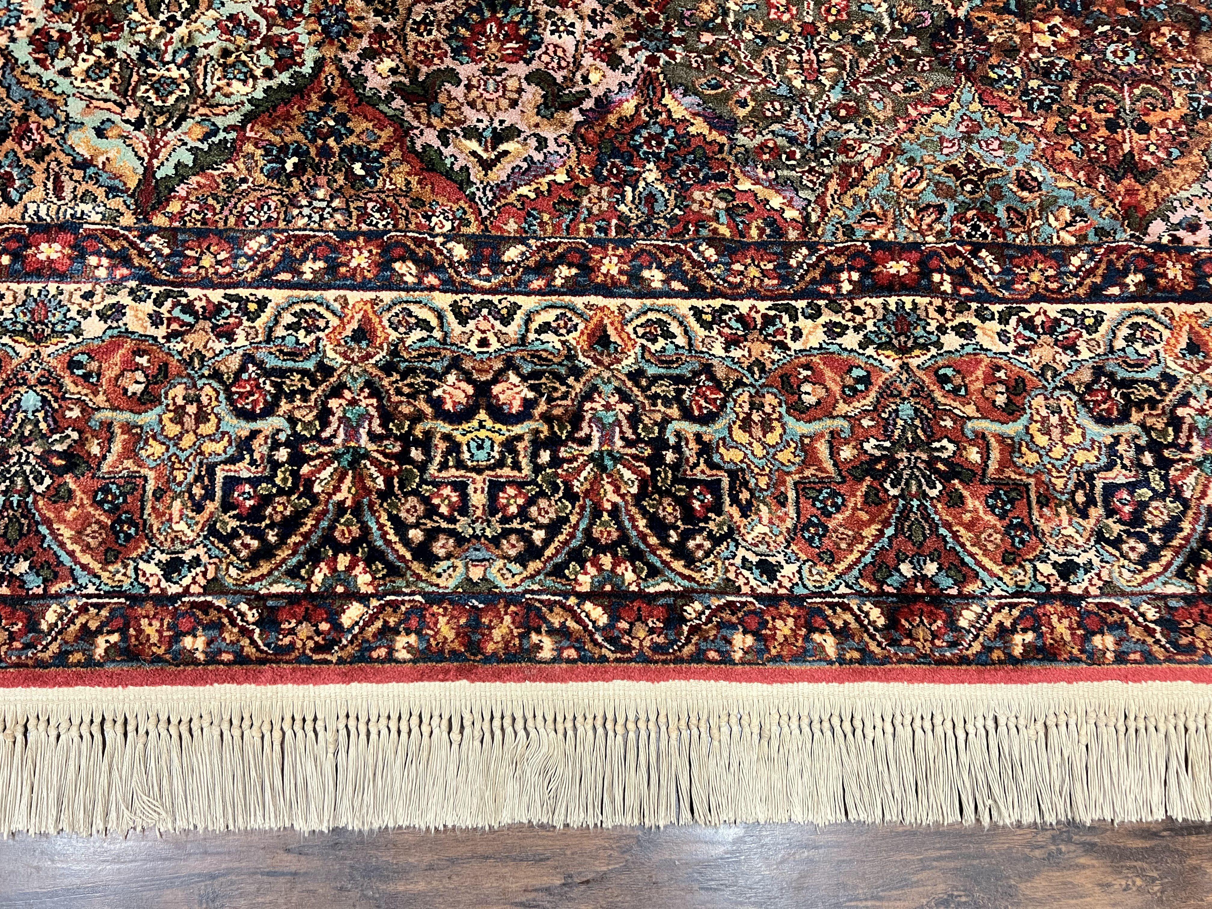 Karastan Multicolor Panel Kirman Rug #717, Wool Karastan Rug 12 x 16, Extra Large Karastan Area Rug, Original Karastan Collection 700 Series - Jewel Rugs