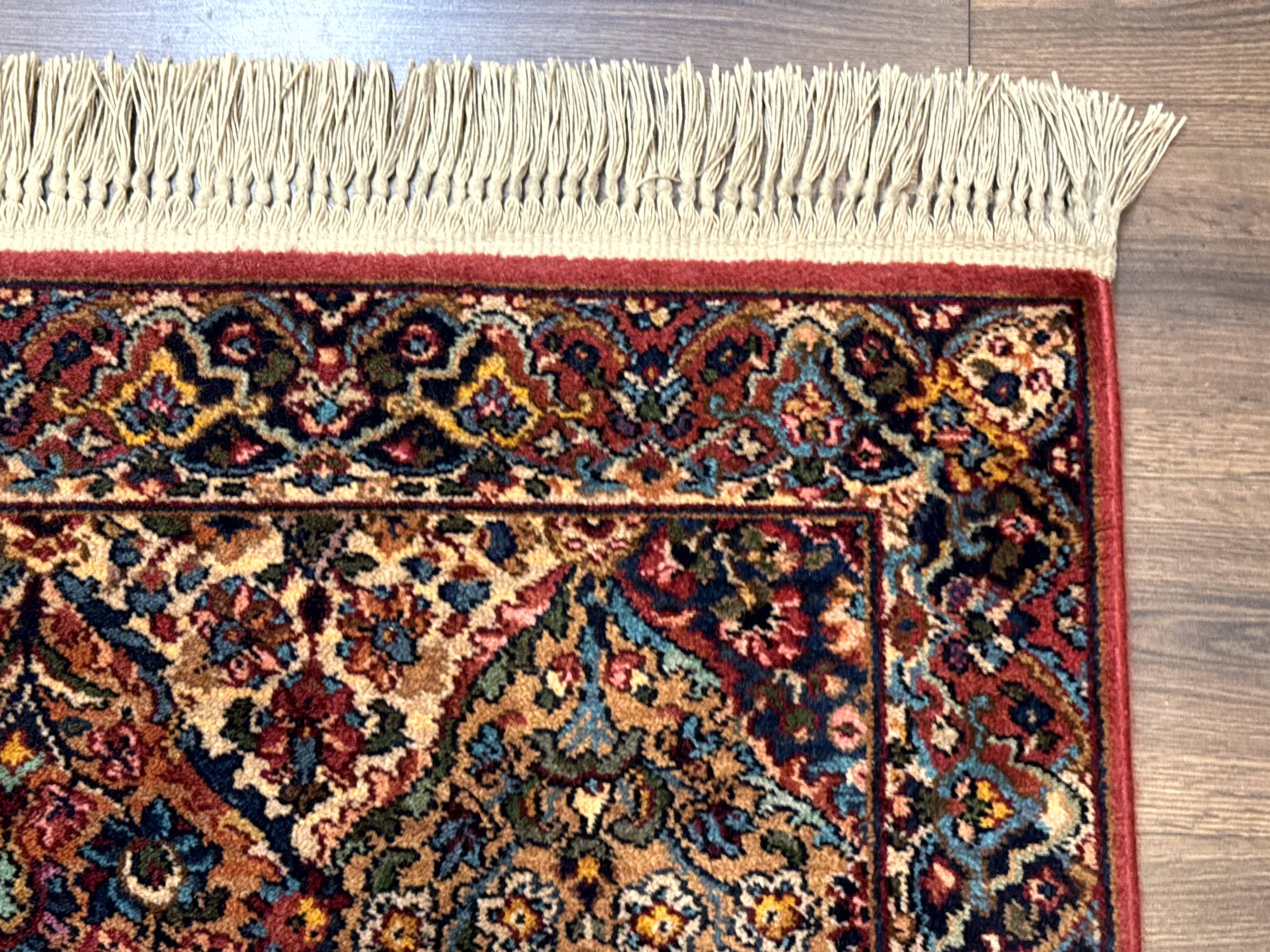Karastan Rug 3x5 Multicolor Panel Kirman #717, Original 700 Series, Wool Pile, Discontinued - Jewel Rugs