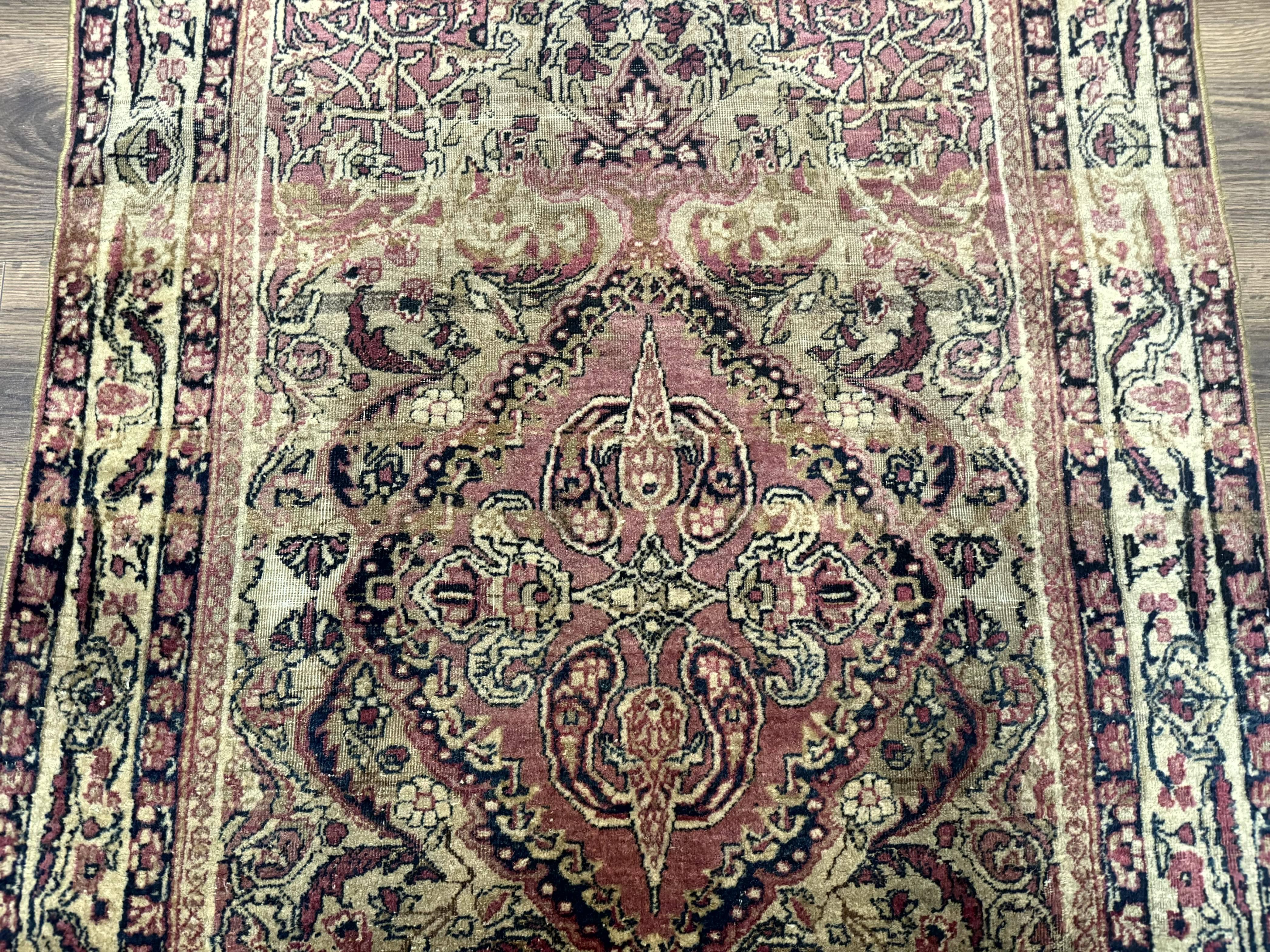 Antique Persian Lavar Rug 3x5, Persian Kerman Rug, Traditional Persian Carpet - Jewel Rugs