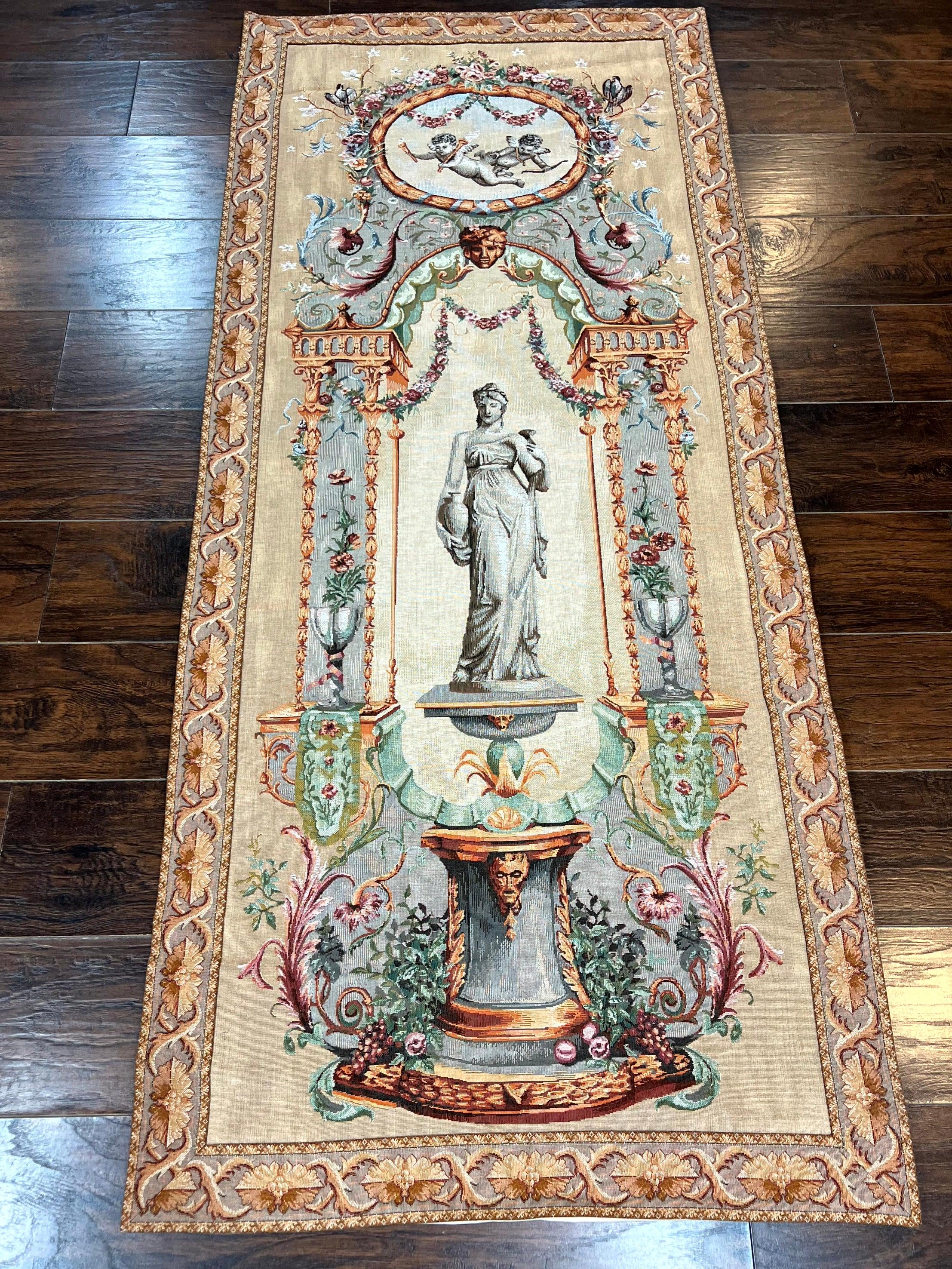Tapestry of Greek/Roman Statue, Wall Hanging, Vintage, Vertical Tapestry - Jewel Rugs