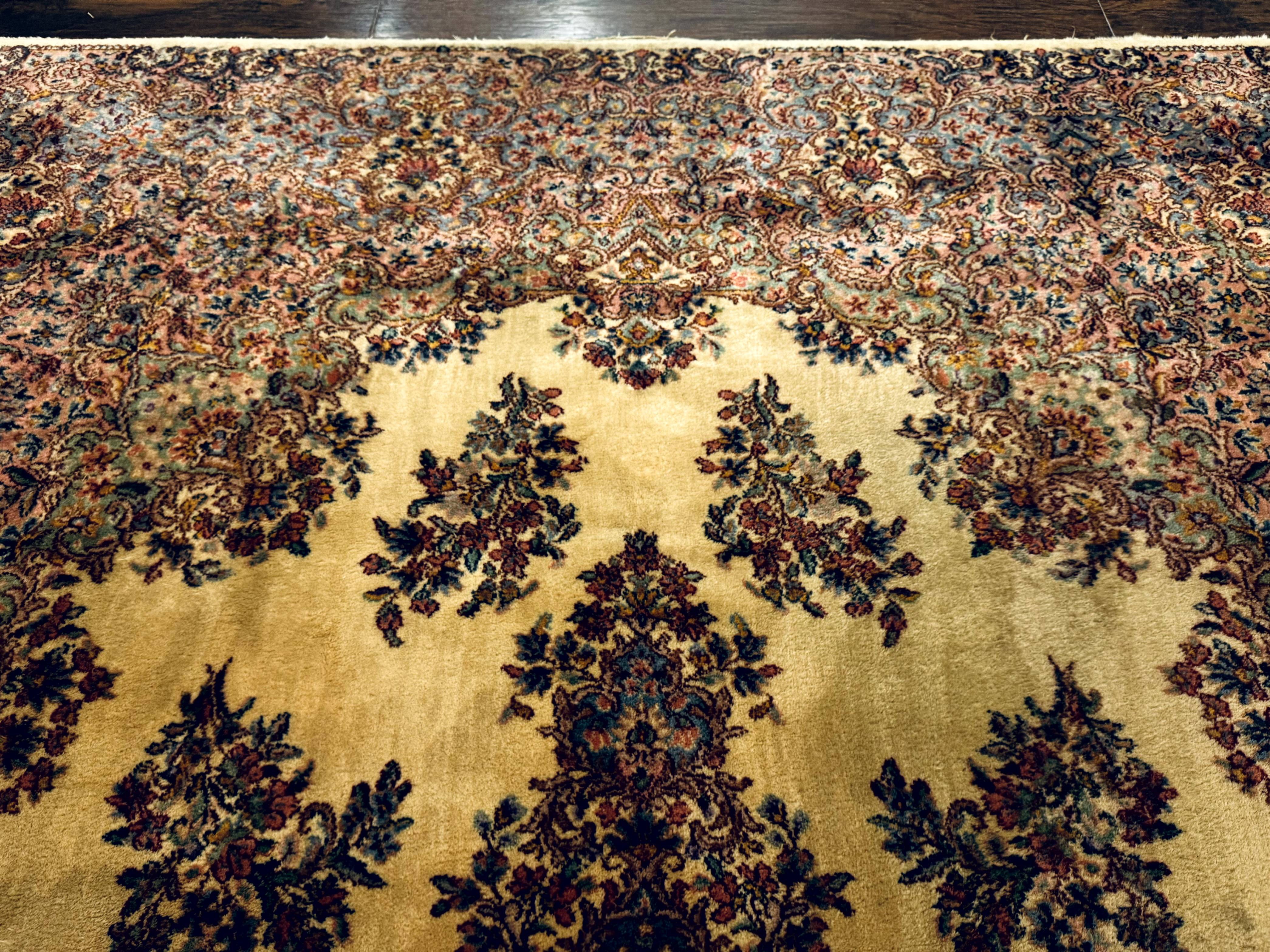 Karastan Kirman Rug #781, Antique Karastan Oriental Carpet 8.8 x 12, Wool Area Rug, Original Collection 700 Series, Rare Discontinued - Jewel Rugs
