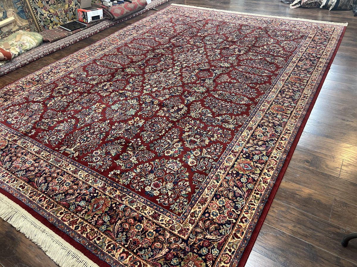 Karastan Rug Sarouk 785, Large Wool Pile Karastan Carpet 10x14 ft, Or