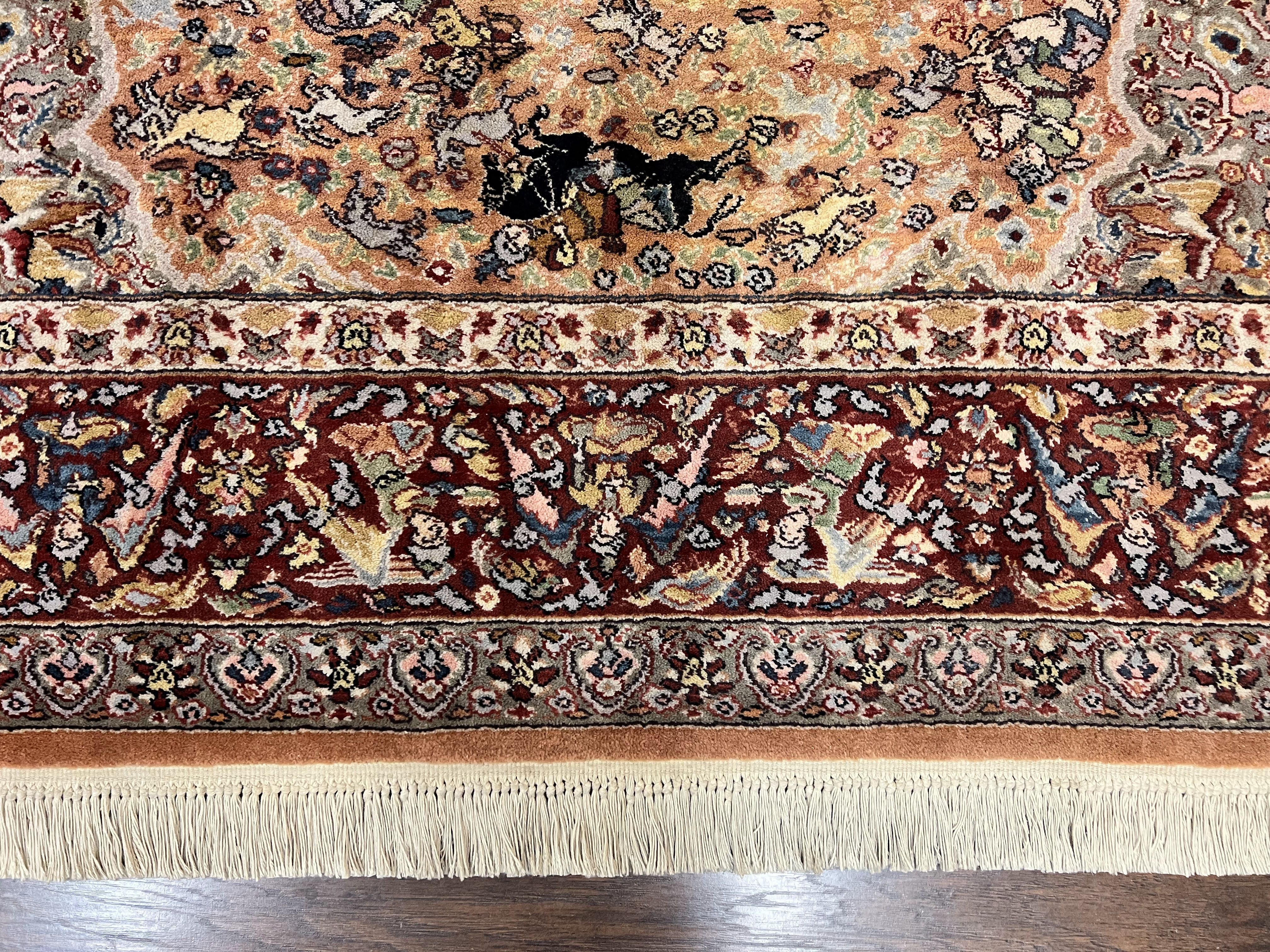 Karastan Rug 8.8 x 12 Persian Hunting Rug #723, Wool Pile Karastan Area Rug, Discontinued Original 700 Series Karastan Carpet, Room Sized - Jewel Rugs