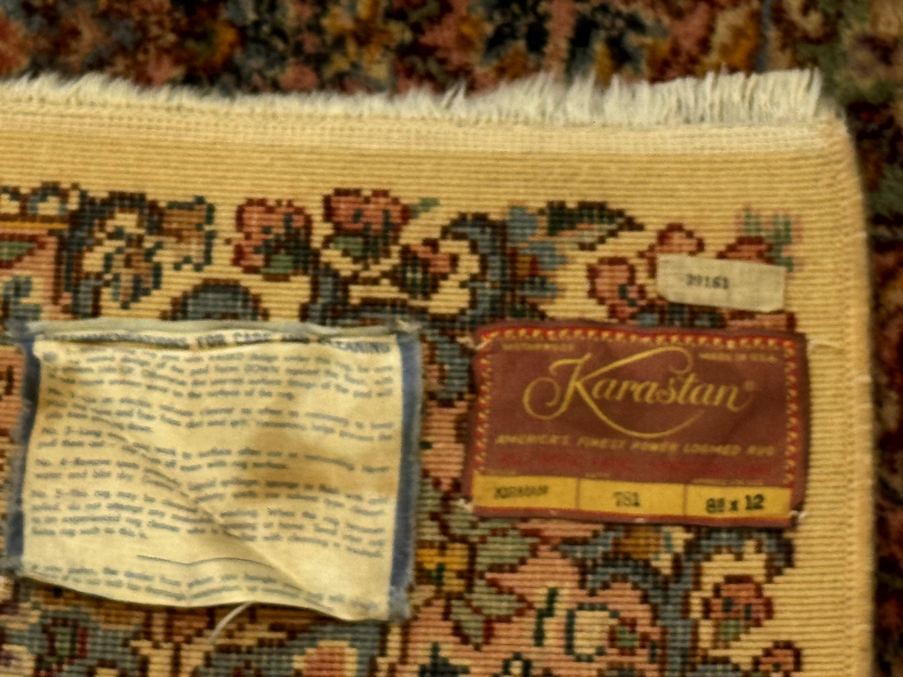 Karastan Kirman Rug #781, Antique Karastan Oriental Carpet 8.8 x 12, Wool Area Rug, Original Collection 700 Series, Rare Discontinued - Jewel Rugs