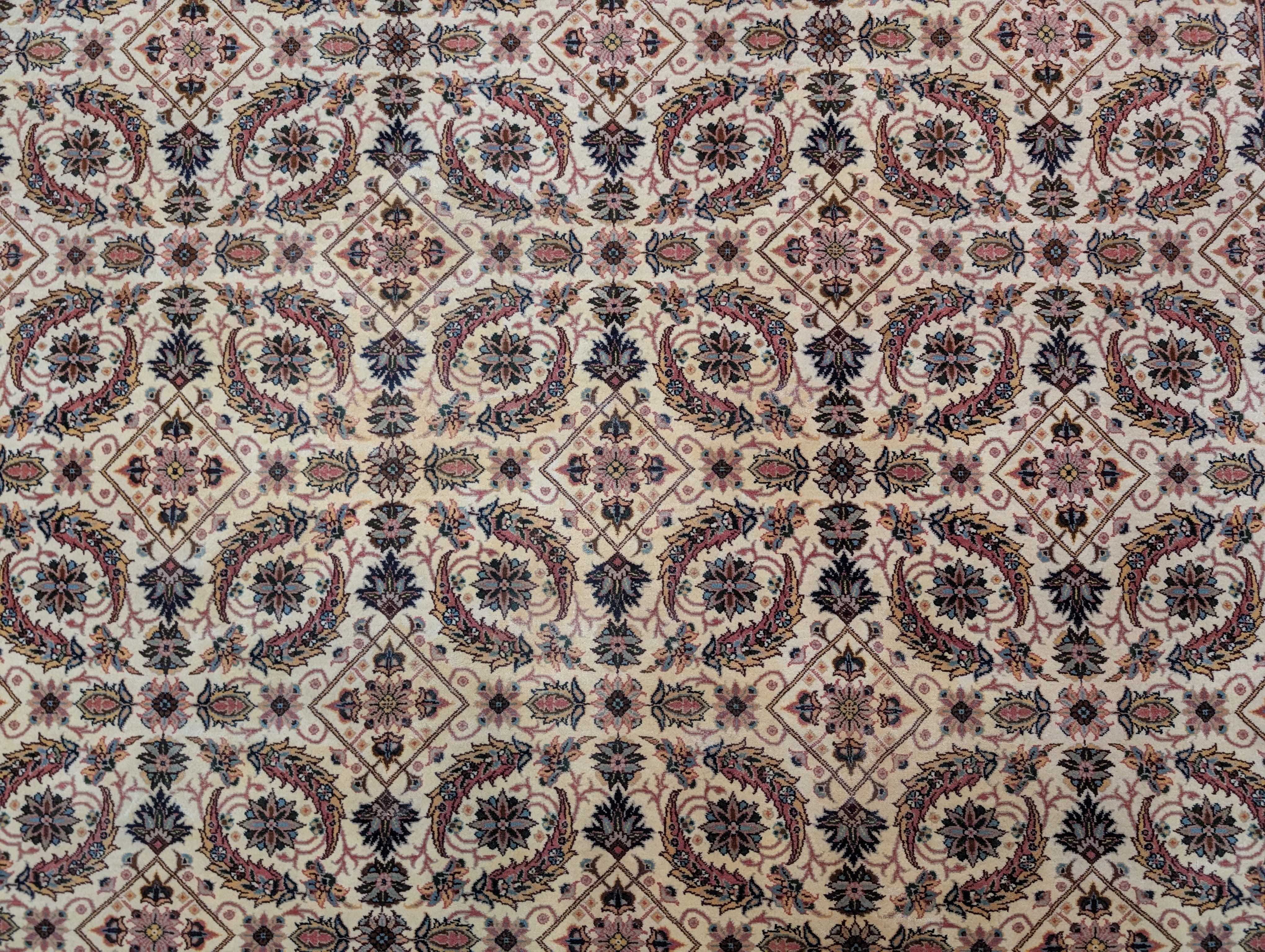 Sino Persian Rug 7x11, Allover Design, Hand-Knotted Wool Carpet - Jewel Rugs