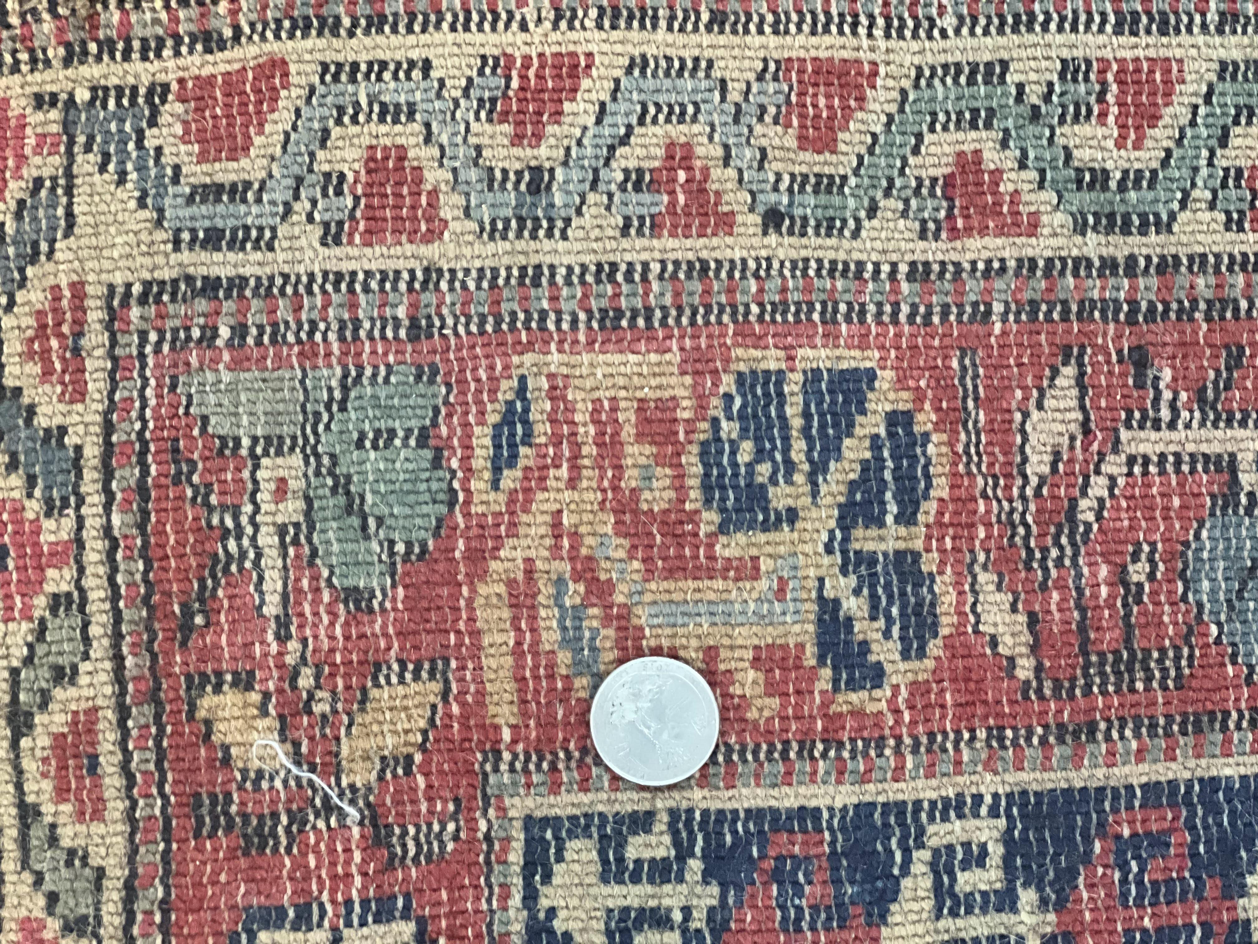 Antique Turkish Sparta Rug 3x4, Geometric Caucasian Pattern, Vintage Handmade Tribal Wool Carpet - Jewel Rugs