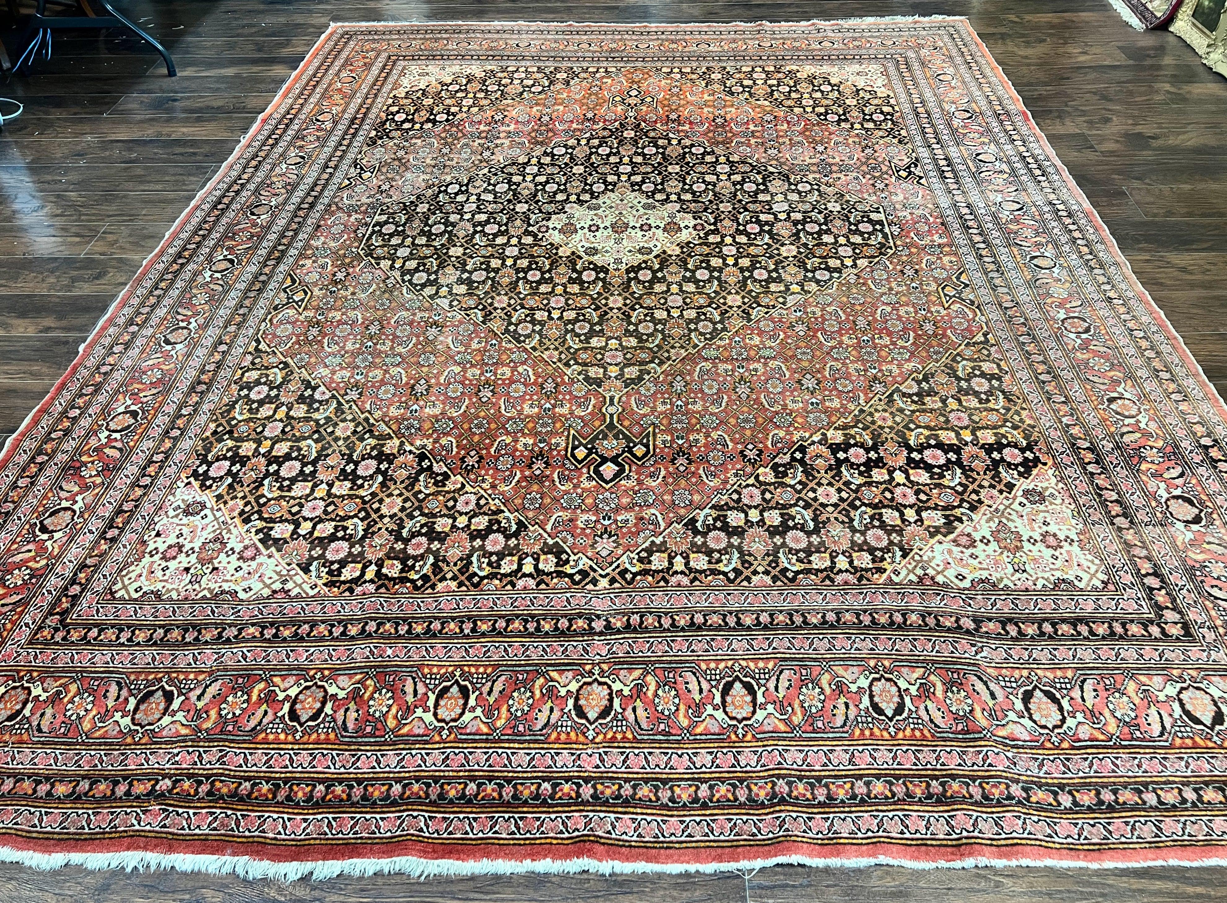 Rare Antique Persian Tabriz Rug 9x12, Red, Handmade, Wool - Jewel Rugs
