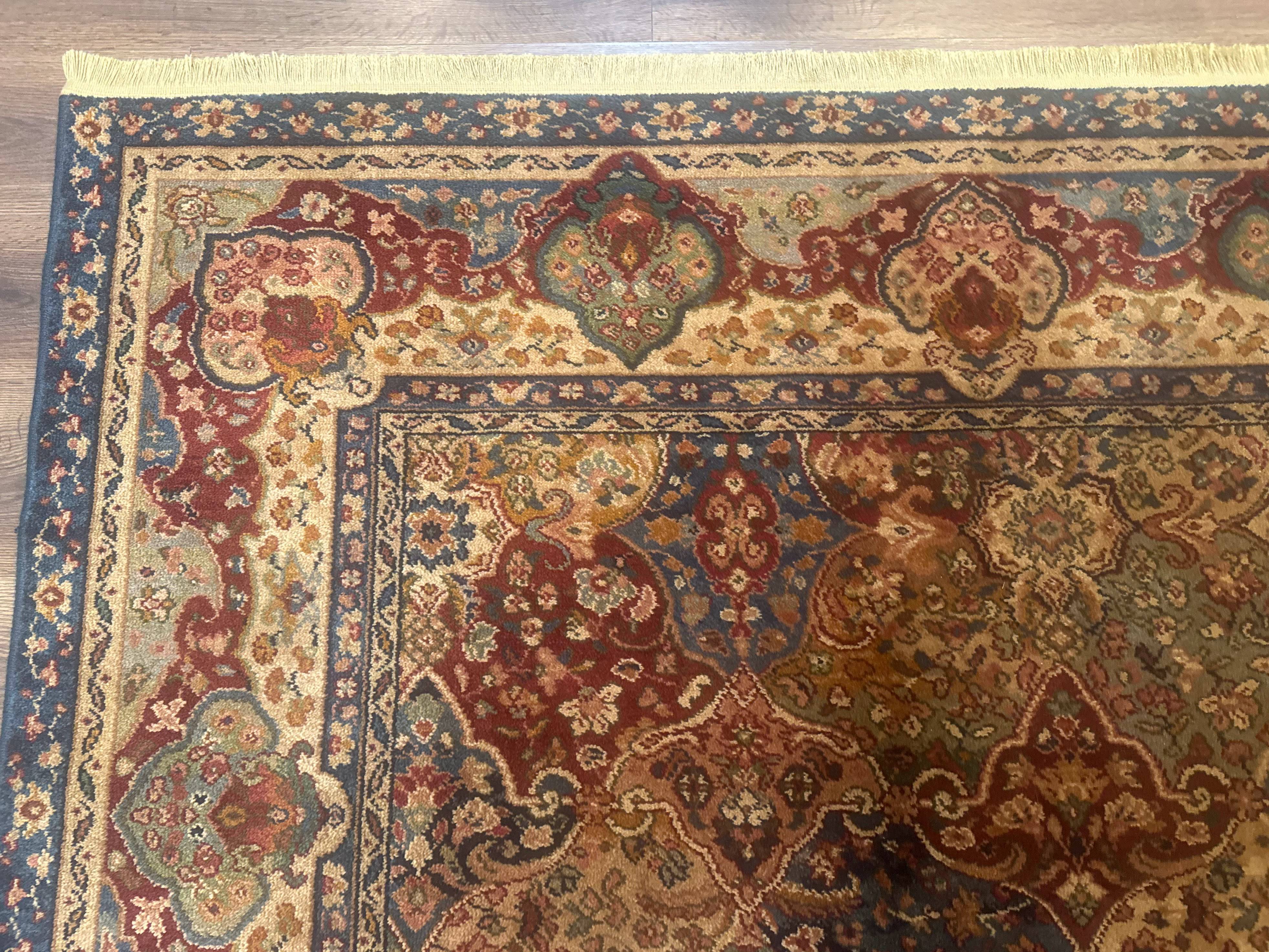 Karastan Rug 8.8 x 10, Samovar Teawash Kirman Panel #900-902, Wool Pile Vintage, Rare - Jewel Rugs