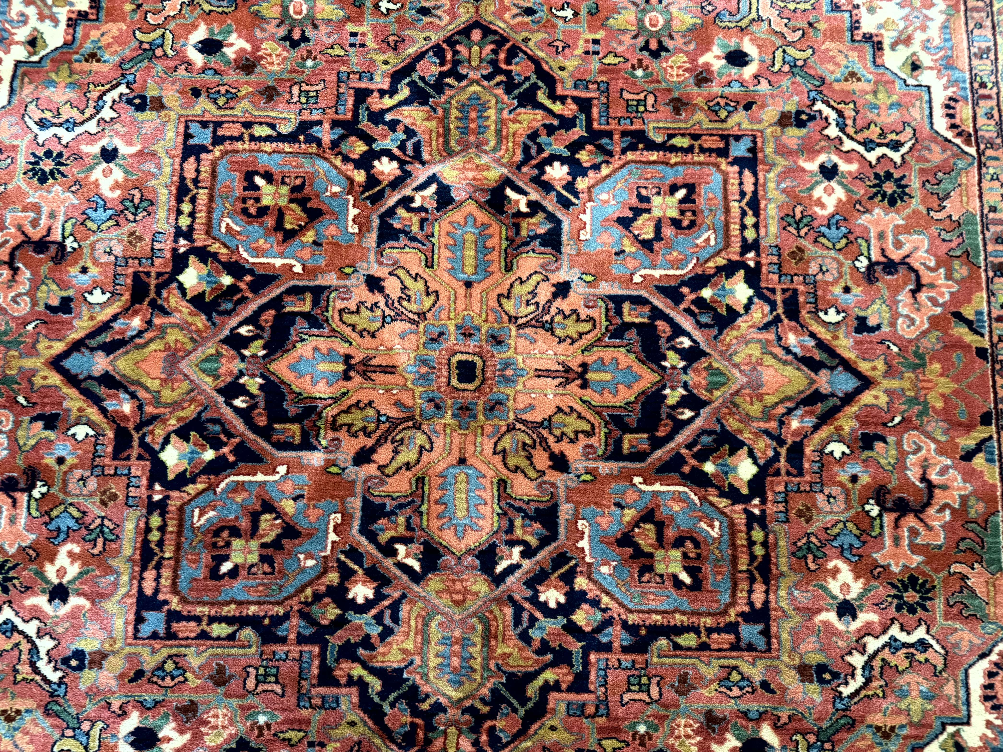 8.8 x 12 Karastan Heriz Rug #726, Vintage Wool Discontinued Carpet, Original 700 Series - Jewel Rugs