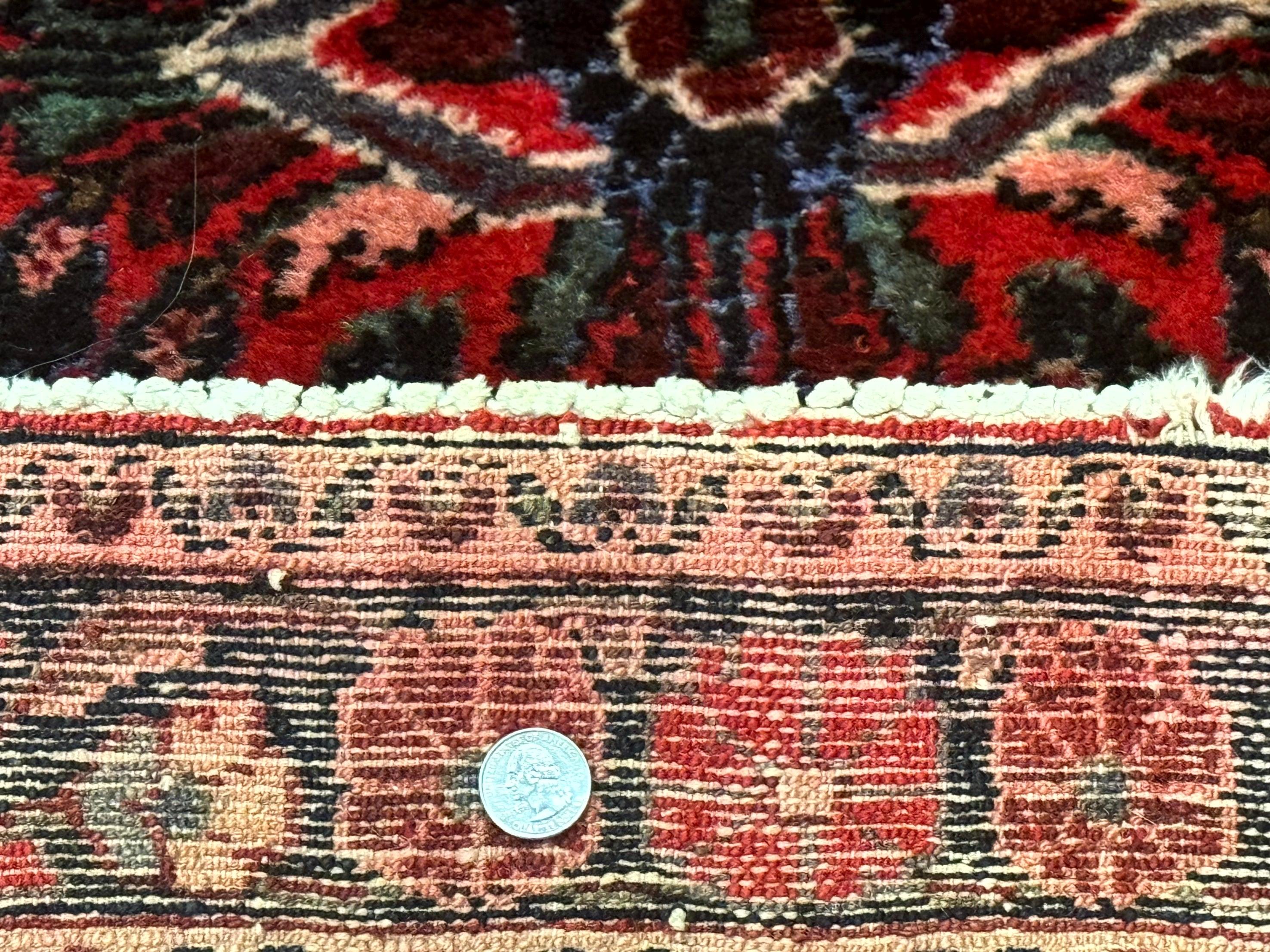Persian Rug 3x5, Red Tribal Rug, Semi Antique, Wool Rug 3 x 5, Persian Hamadan Rug - Jewel Rugs
