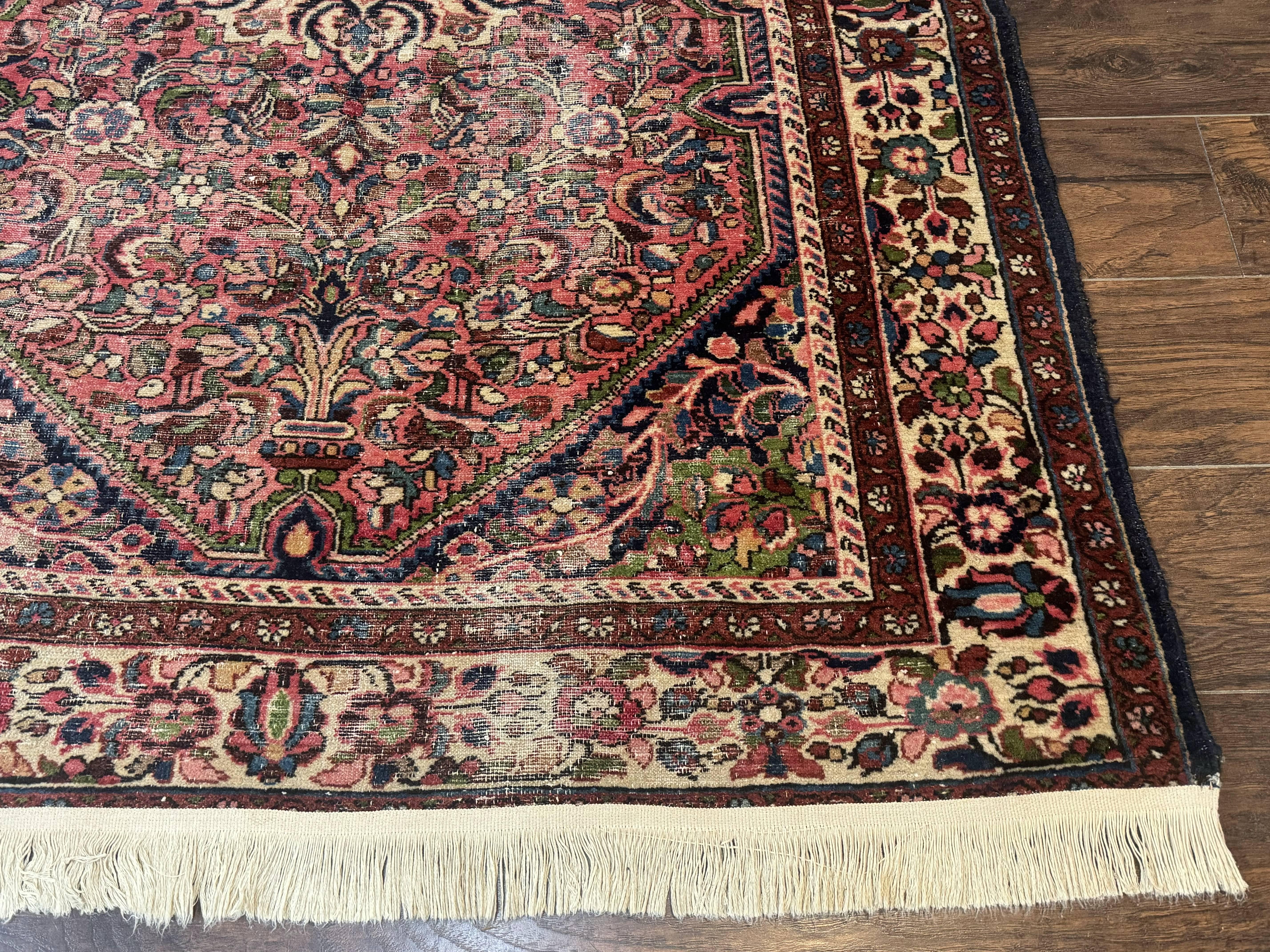 Antique Persian Malayer Rug 4'7" x 6'6" – 1920s Tribal Red Wool Carpet - Jewel Rugs