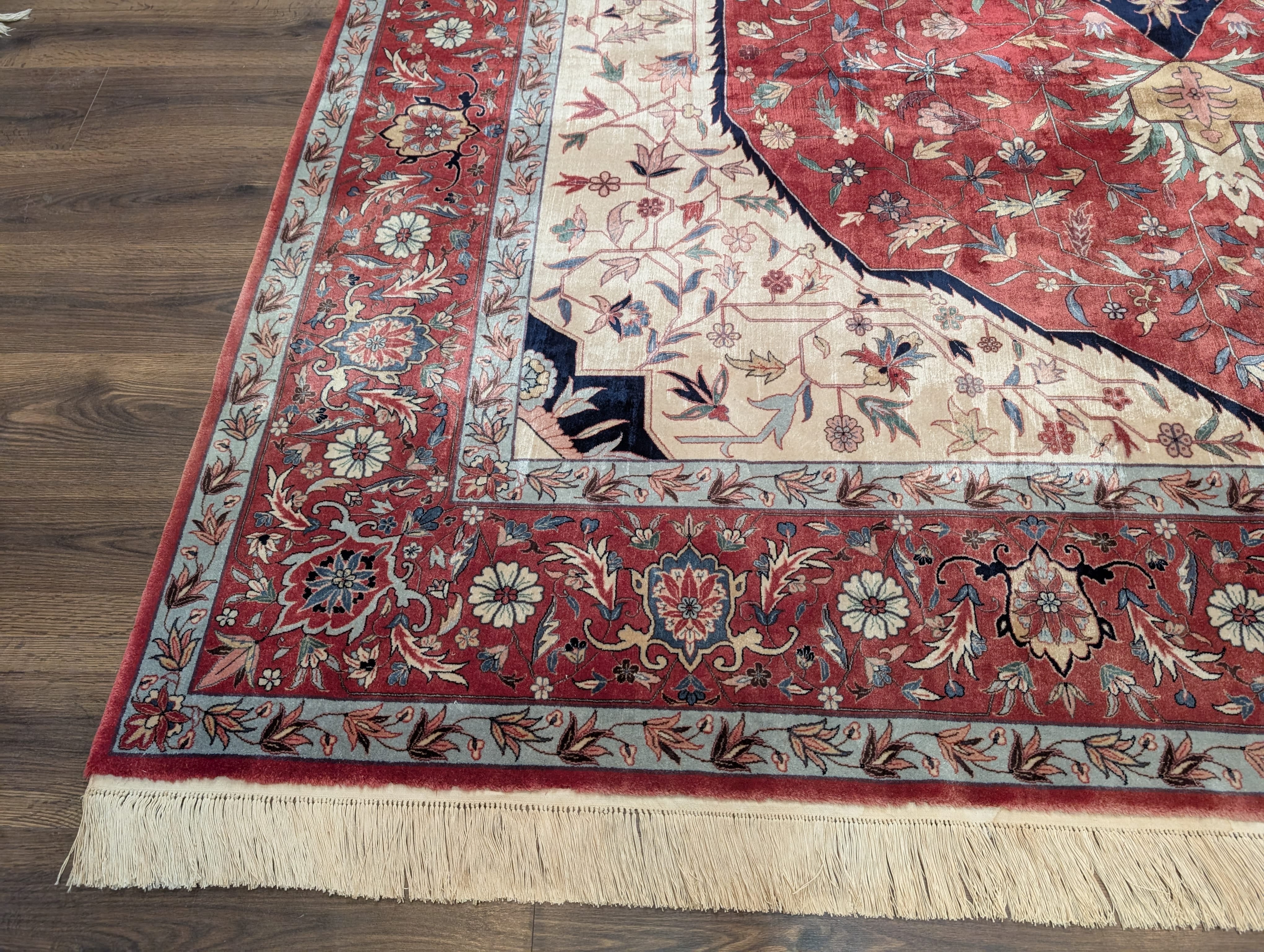 Sino Persian Heriz Serapi Rug 9x12, Very Fine 500 KPSI, Wool, Hand Knotted - Jewel Rugs