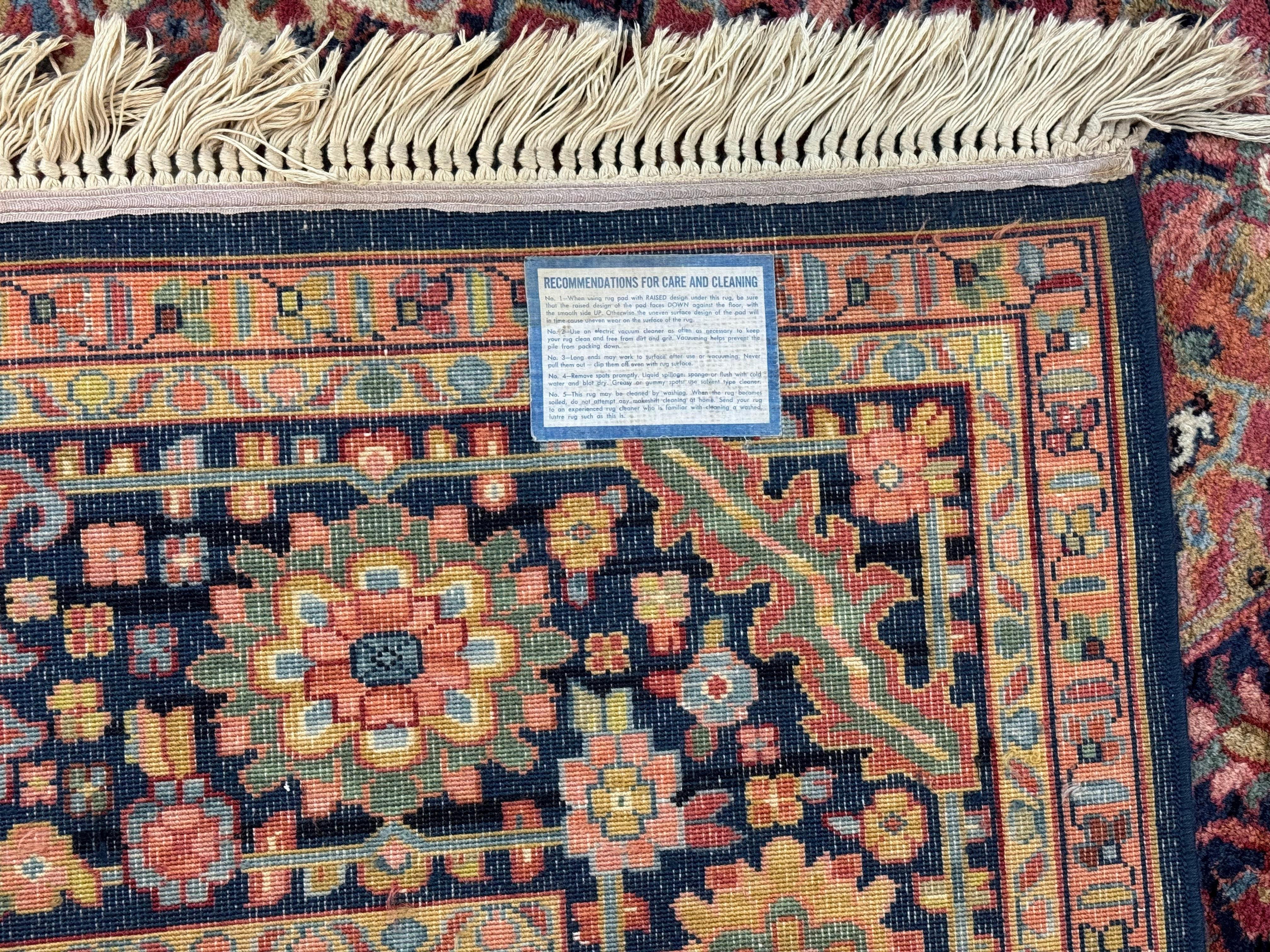 Karastan Heriz Rug 8.8 x 12, Vintage Karastan Wool Carpet, Heriz Pattern #726, Hard to Find Original 700 Series, Heriz Serapi Area Rug - Jewel Rugs