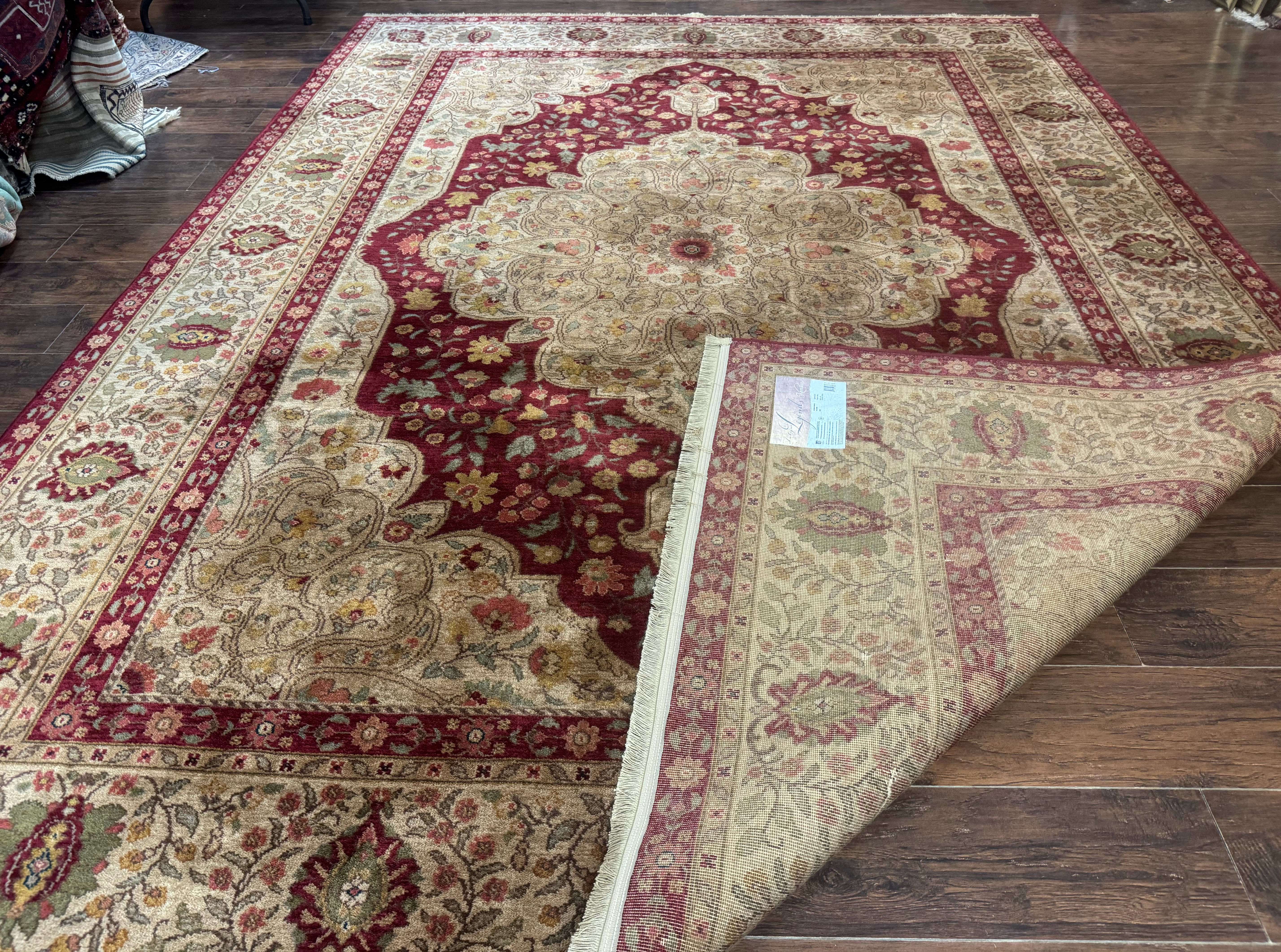 Karastan Rug 8.8 x 12, Antique Legends Royal Tabriz, Wool Pile, Vintage, Rare - Jewel Rugs