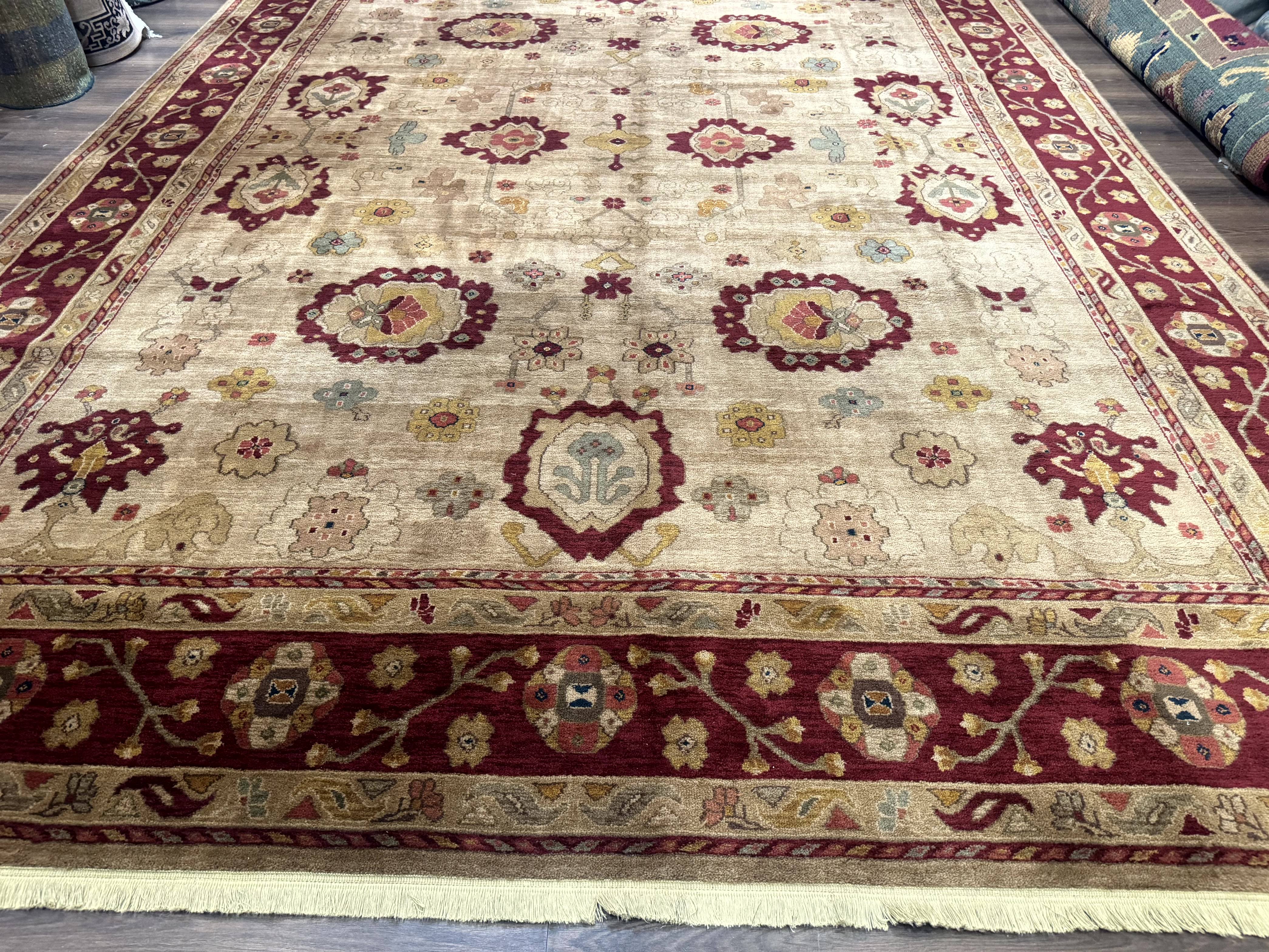 Karastan Rug 10x14, Antique Legends Oushak 2200-203, Vintage, Wool Pile - Jewel Rugs