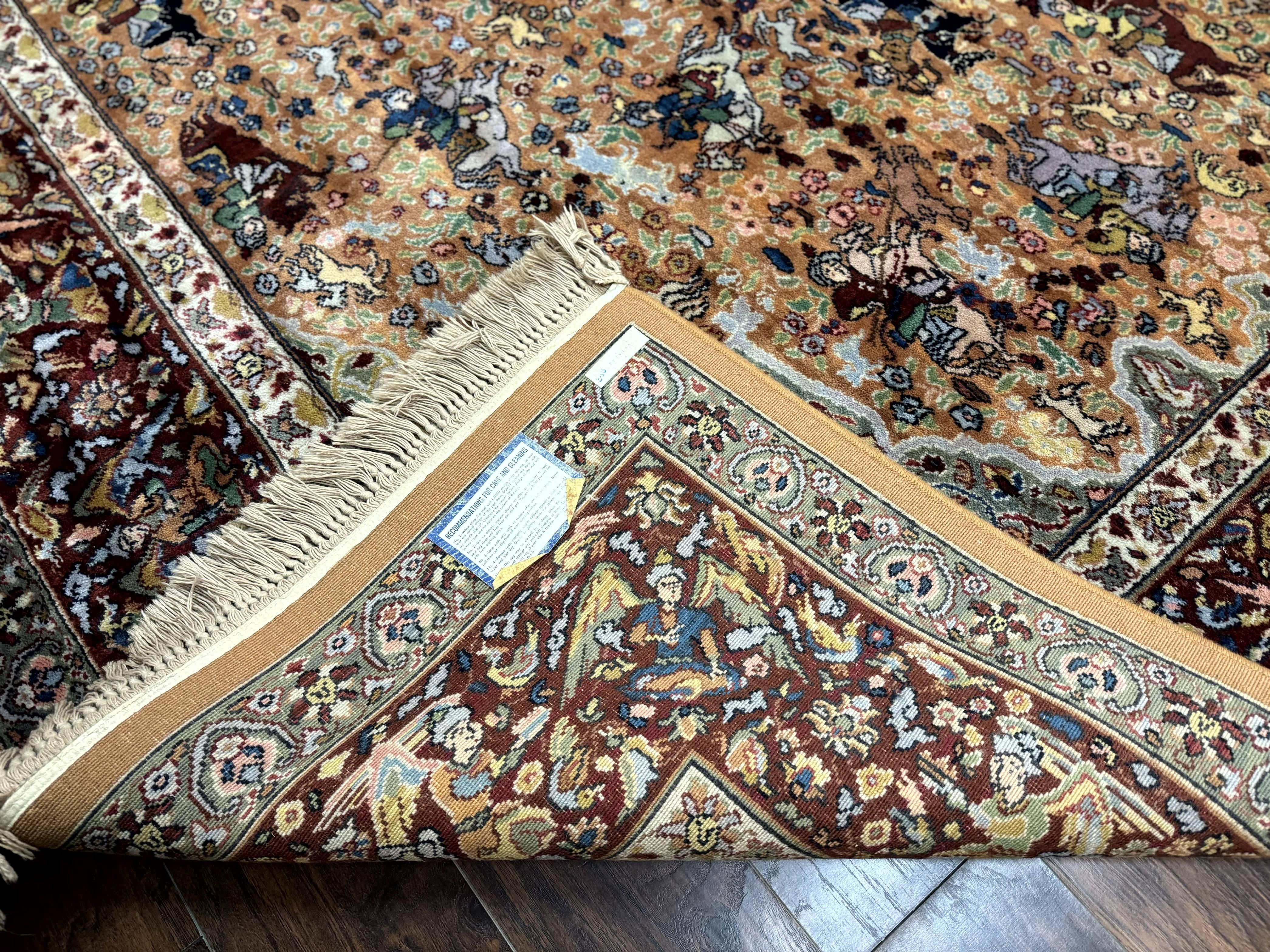 Karastan Rug 10x14 Persian Hunting Rug #723, Wool Pile Karastan Area Rug, Discontinued Original 700 Series Karastan Carpet, Room Sized - Jewel Rugs