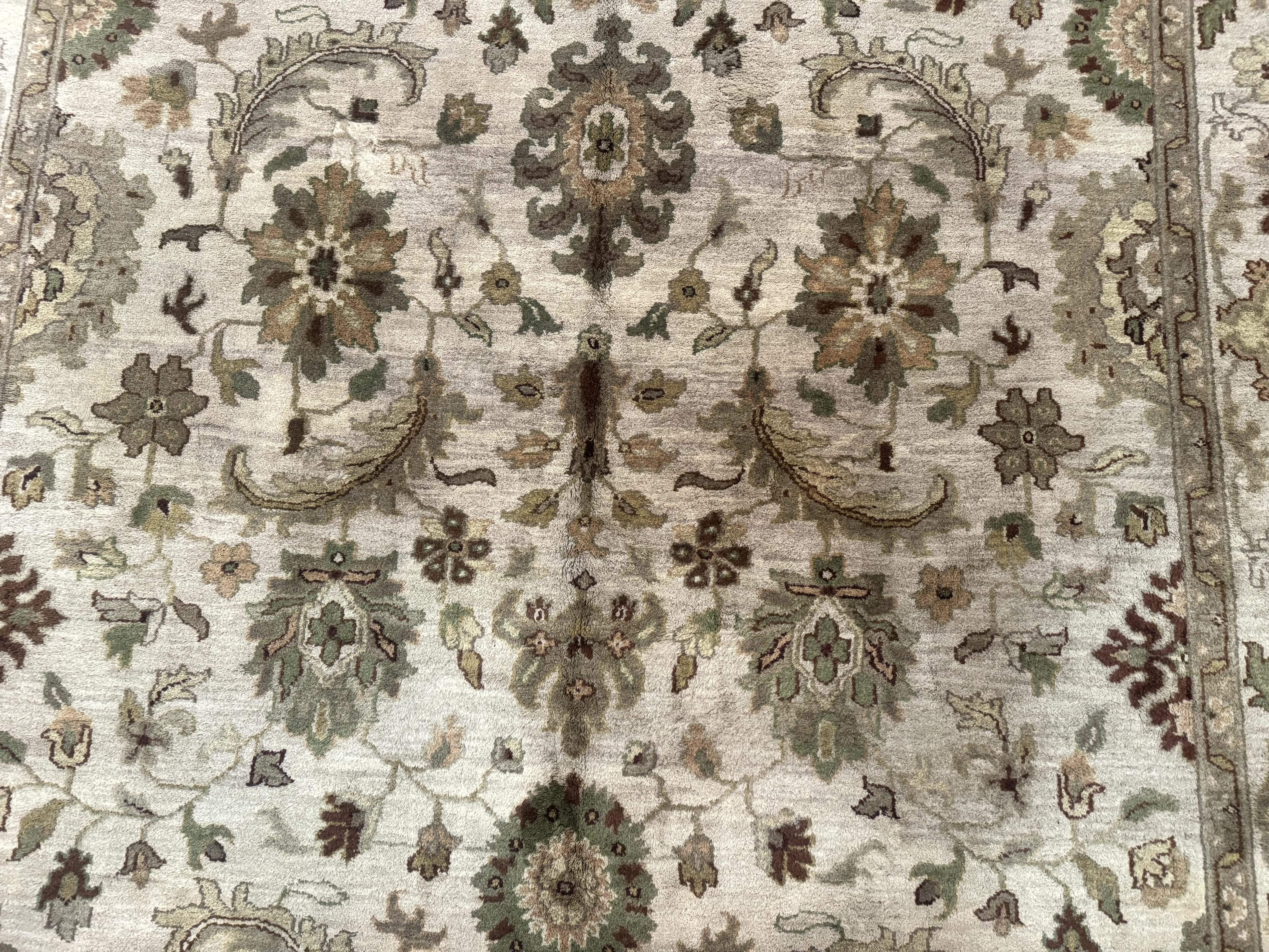 Indo Persian Mahal Rug 8x10 – Hand-Knotted Wool Carpet - Jewel Rugs