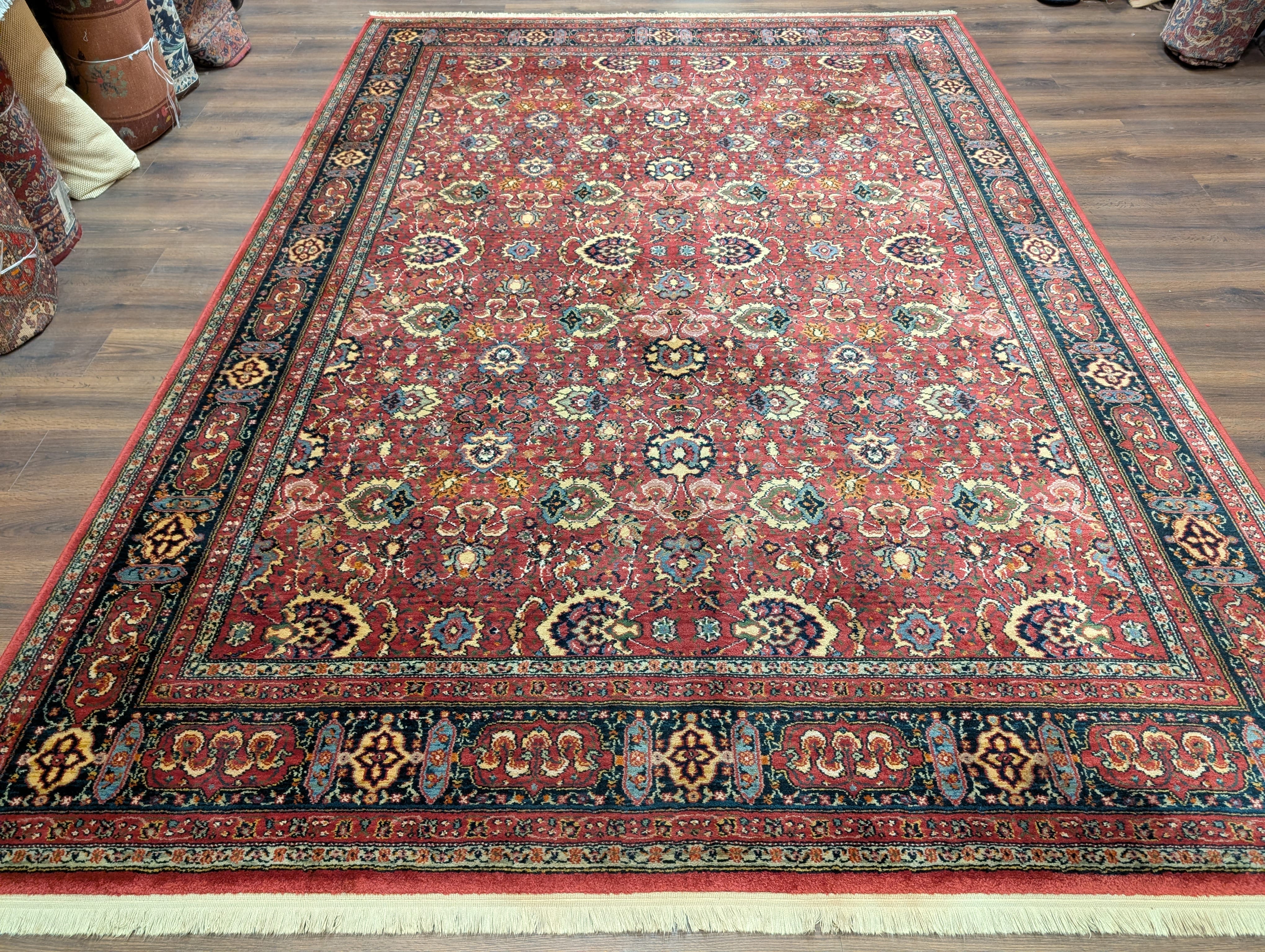 Karastan Rug 8x12 Williamsburg Herati #558, Wool Vintage Karastan Persian Carpet - Jewel Rugs