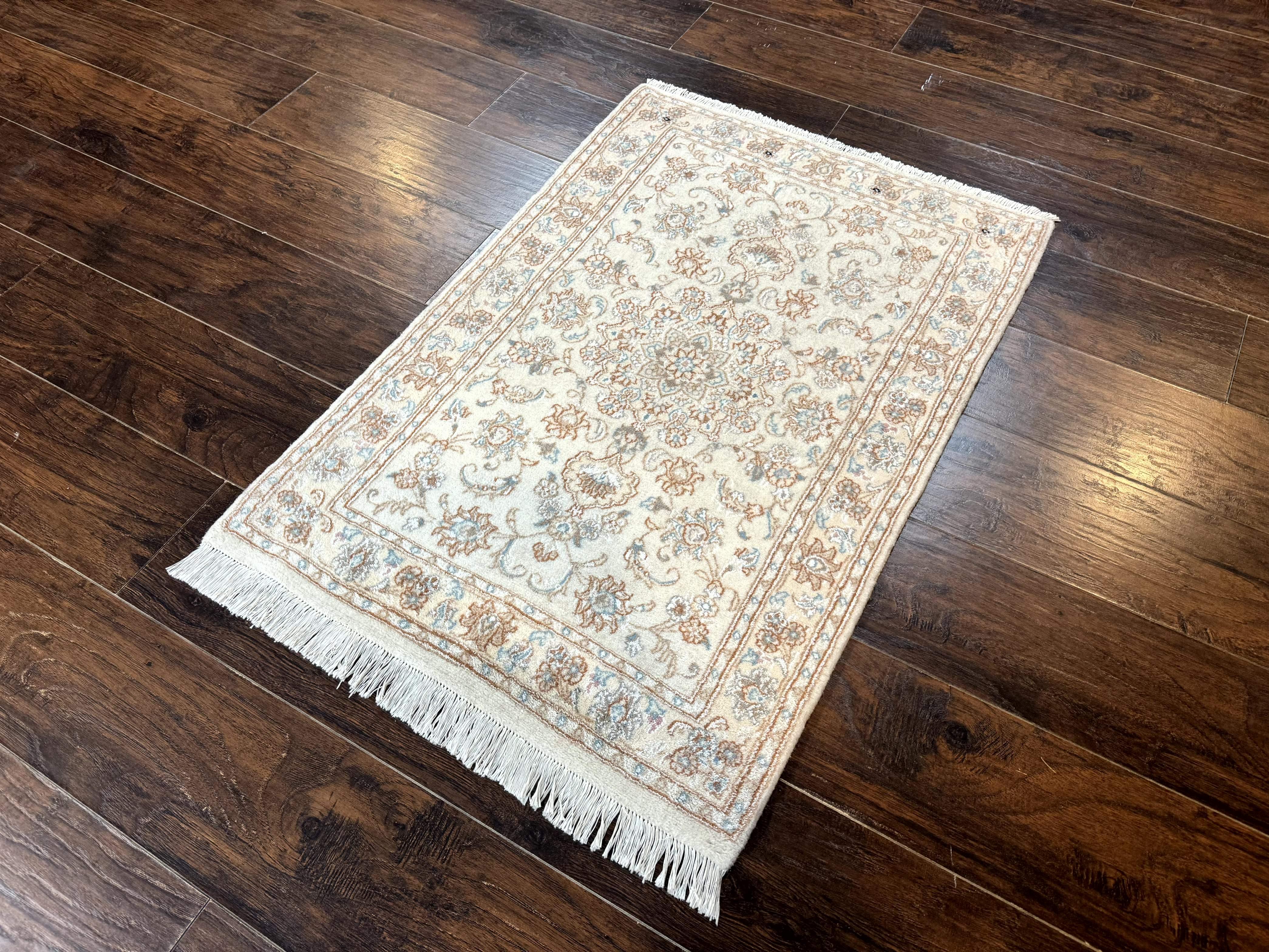 Small Persian Tabriz Rug 2.6 x 3.8, Vintage, Wool and Silk Highlights, Fine 225 KPSI - Jewel Rugs