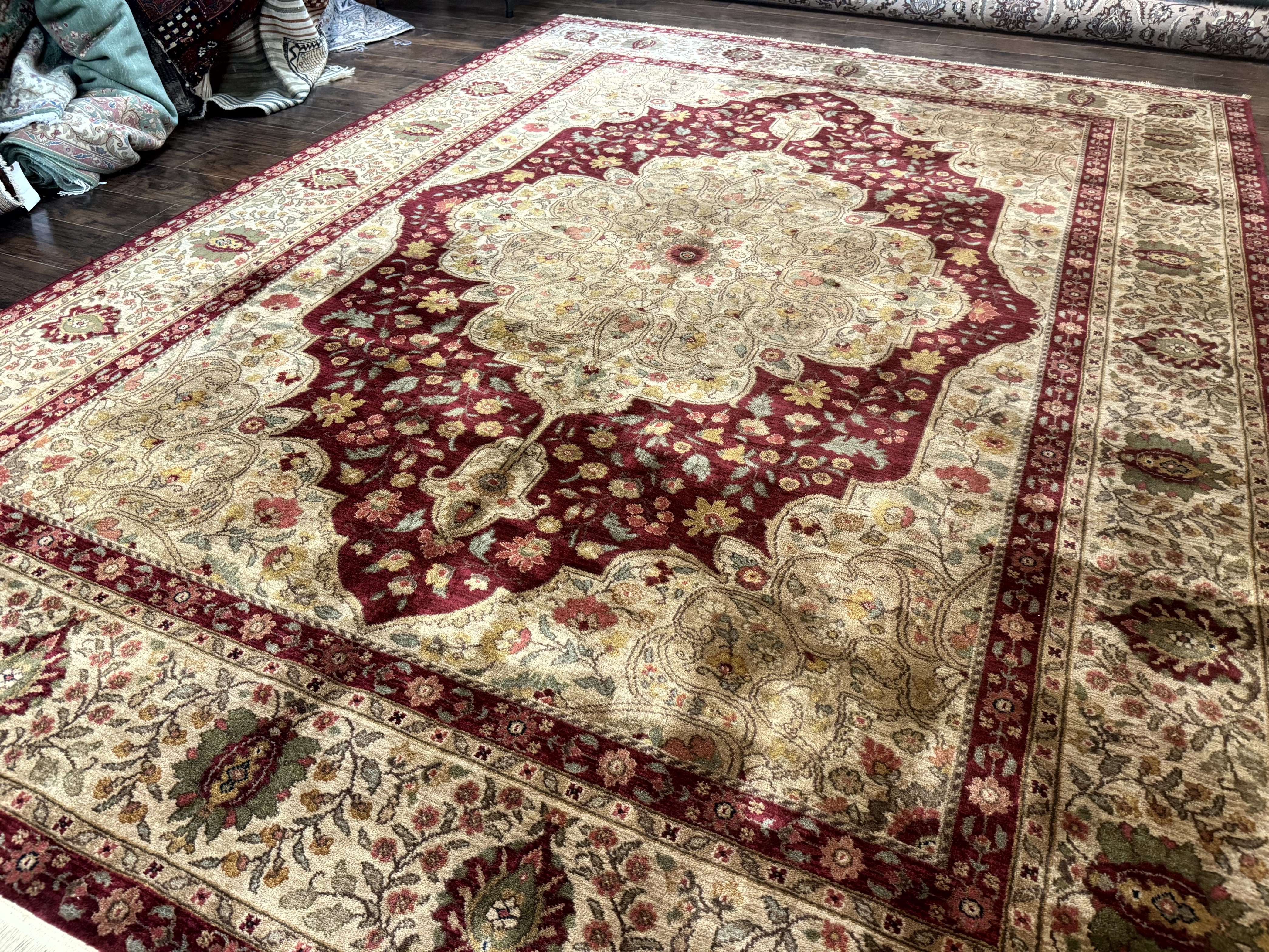 Karastan Rug 8.8 x 12, Antique Legends Royal Tabriz, Wool Pile, Vintage, Rare - Jewel Rugs