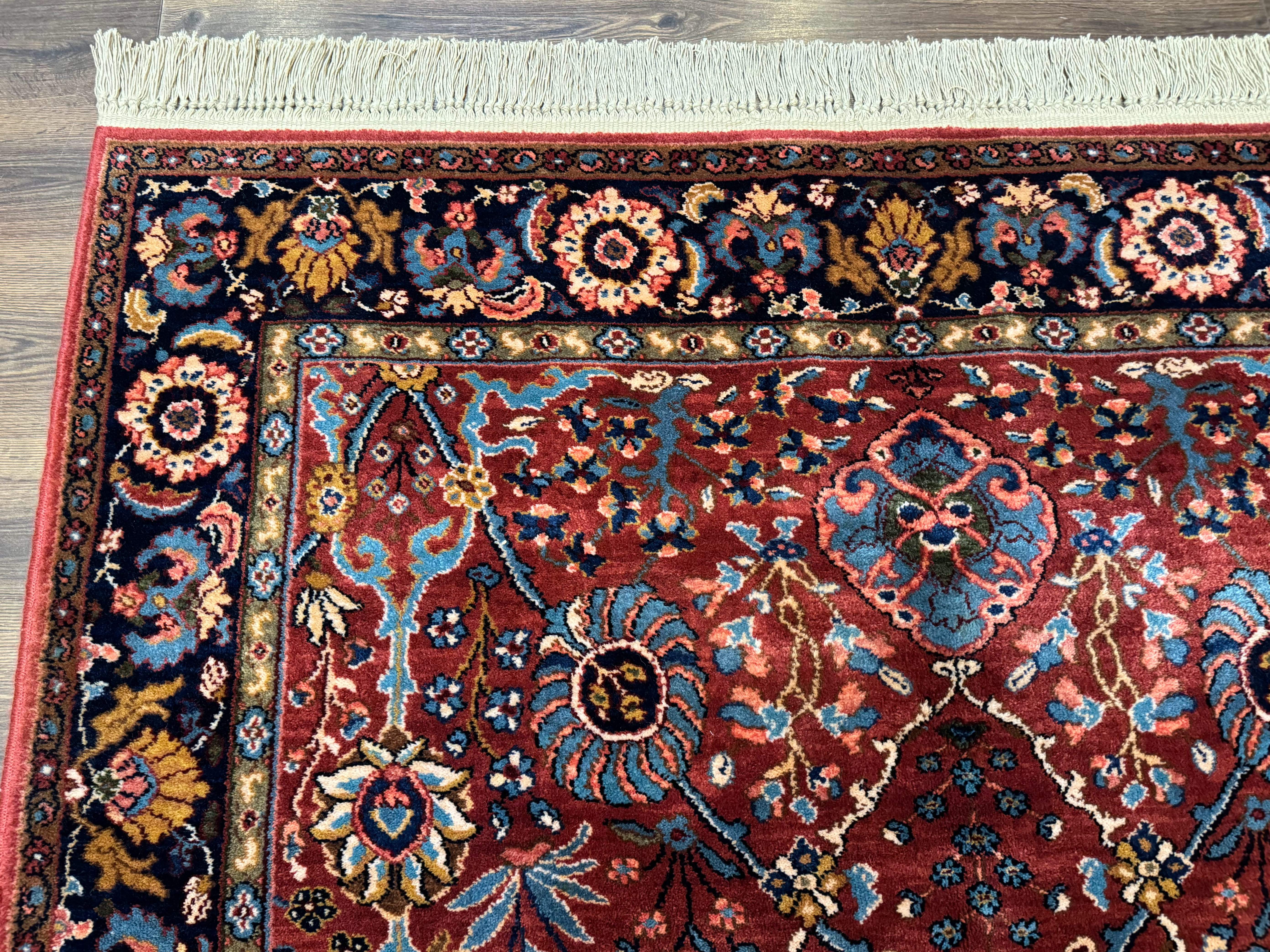 5.9 x 9 Karastan Rug Ispahan #766, Vintage Wool Discontinued Original 700 Series - Jewel Rugs