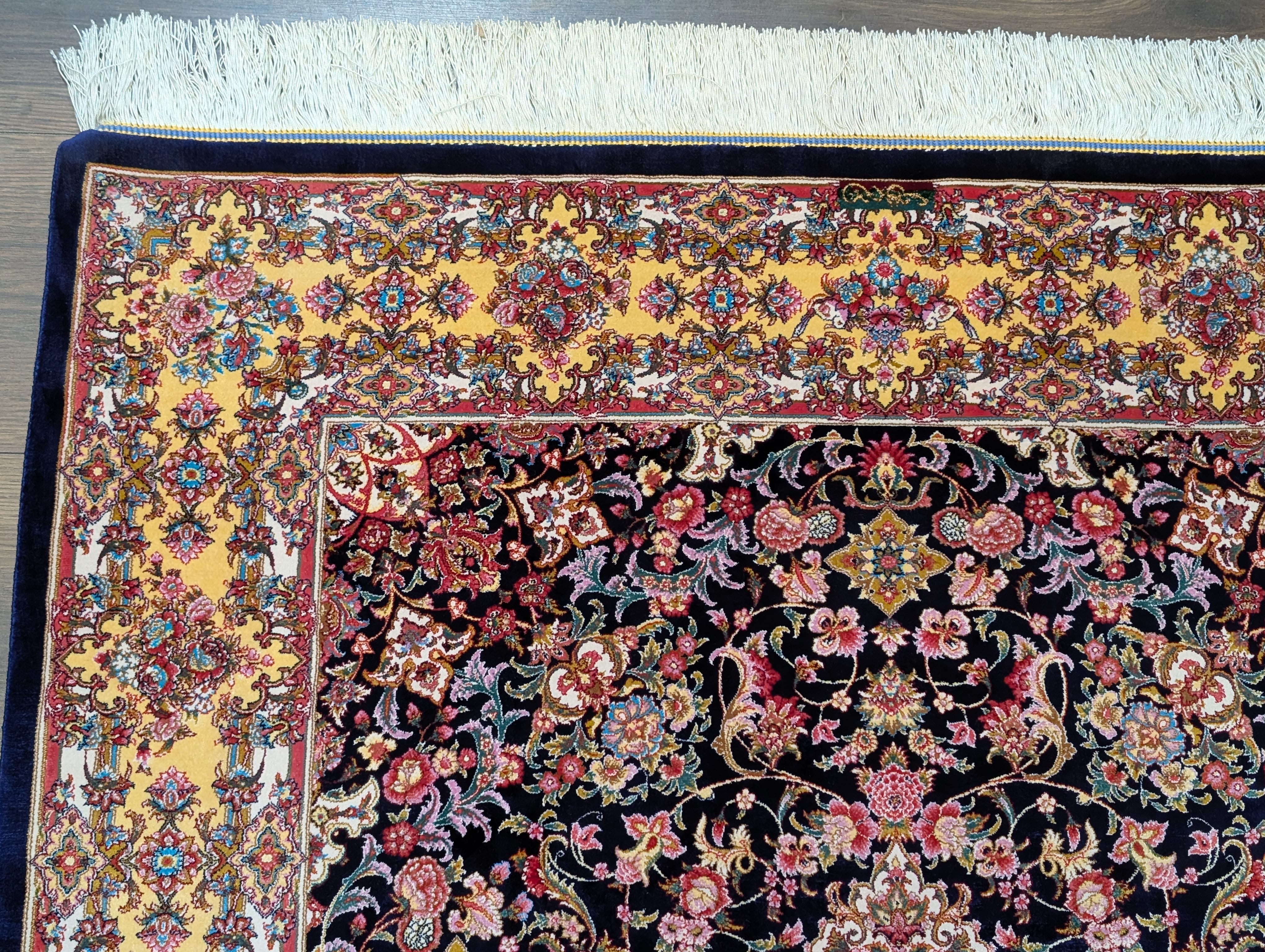 Persian Silk Rug 3x5, Fine, Bamboo Silk, New - Jewel Rugs