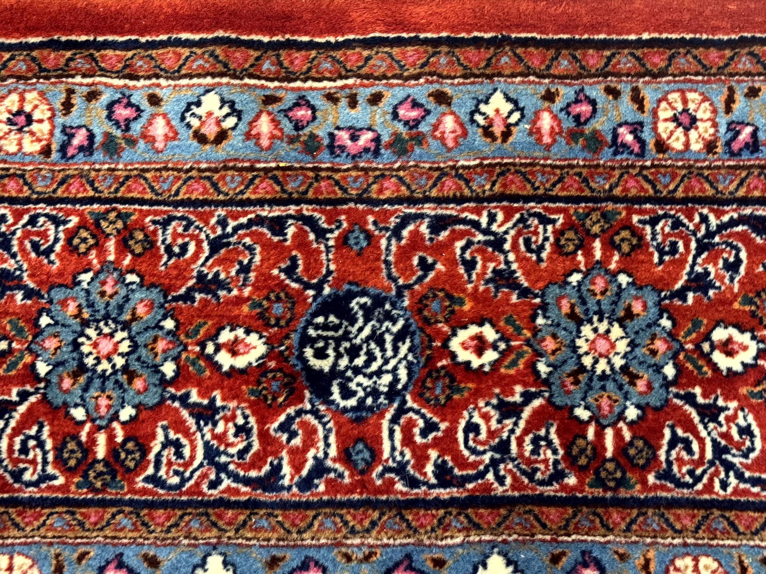 Wonderful Persian Qum Rug 10x13, Panel Design, Fine 260 KPSI, Signed, Red Multicolor - Jewel Rugs
