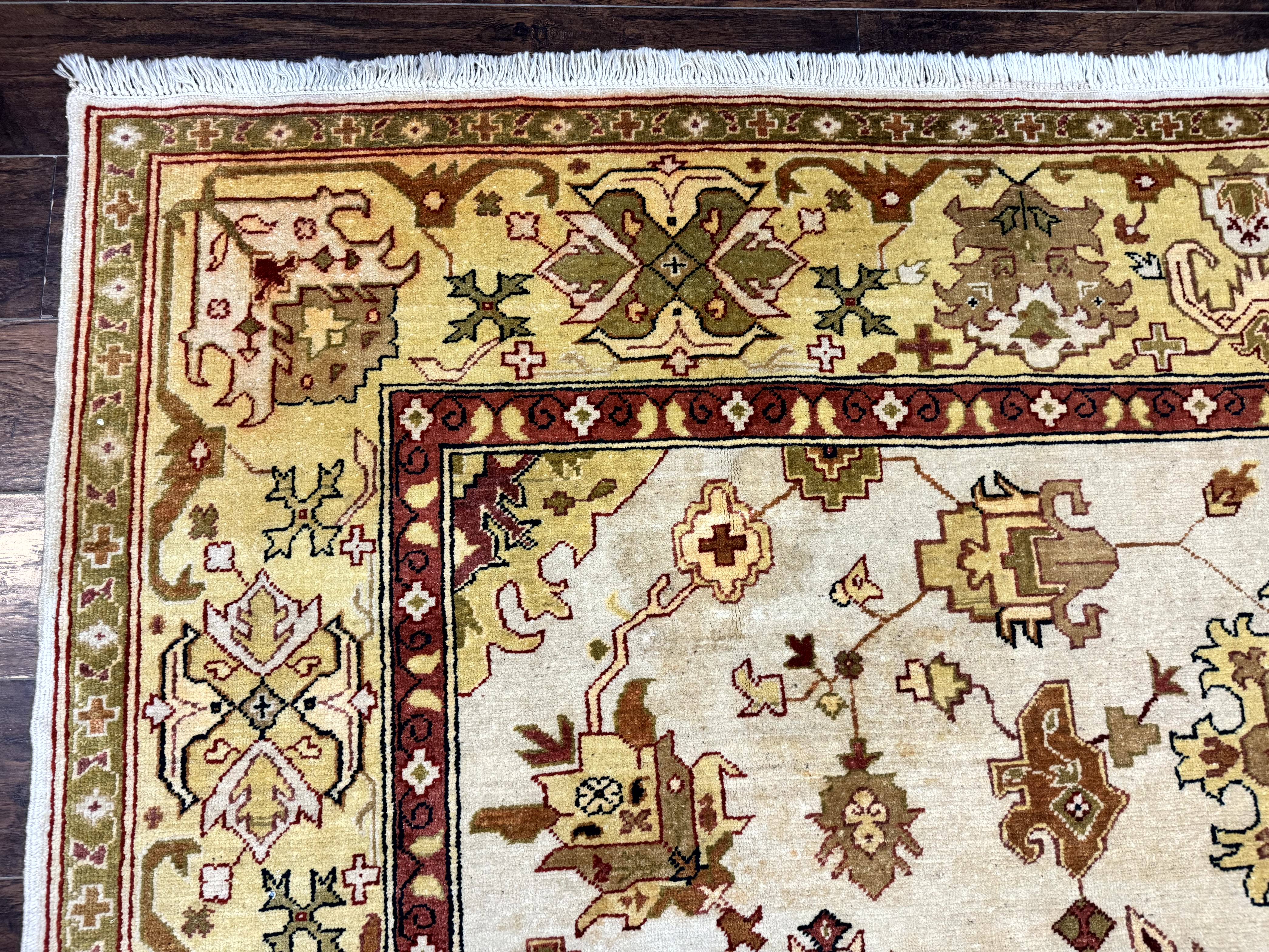 Turkish Oushak Rug 9x12, Oat Color, Wool Carpet - Jewel Rugs