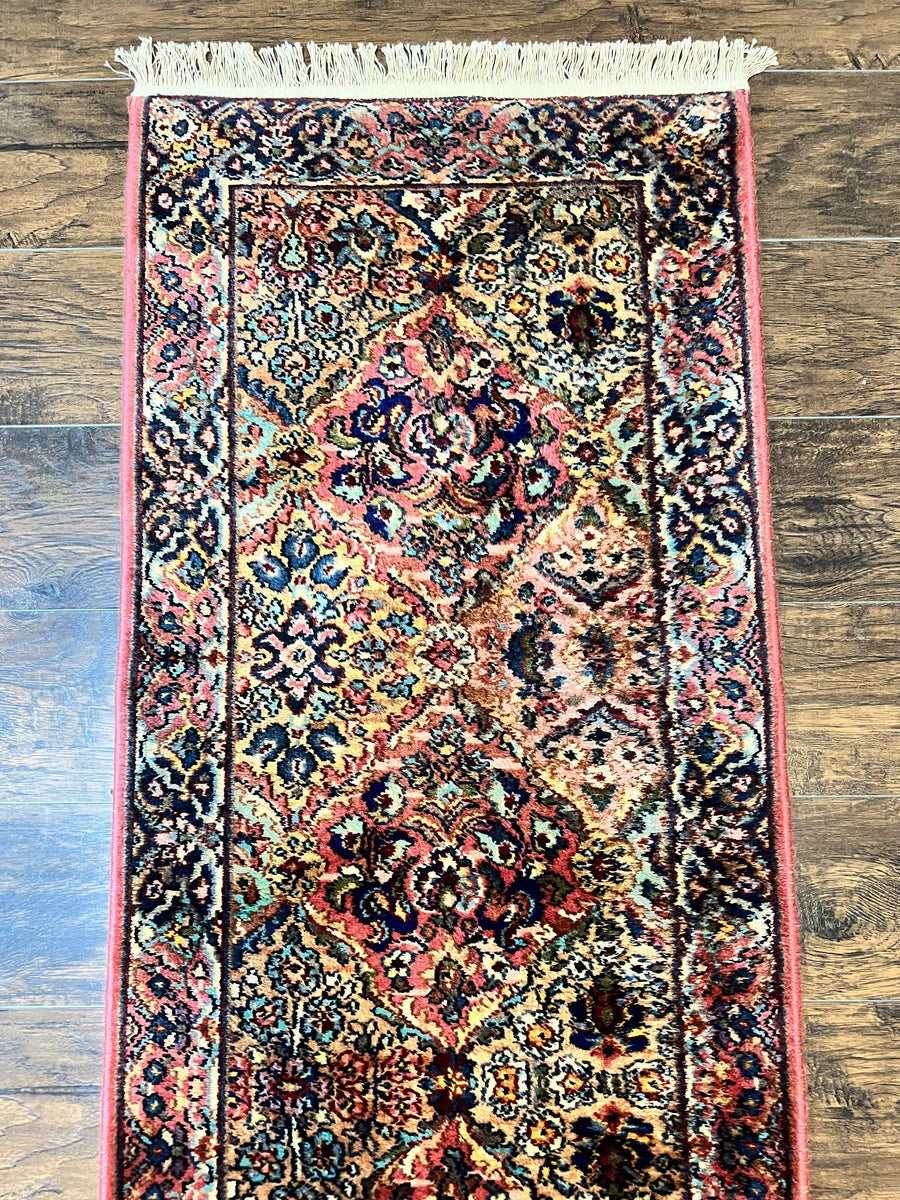 Karastan Runner Rug 2.2 x 12, Multicolor Panel Kirman Runner 717, Woo