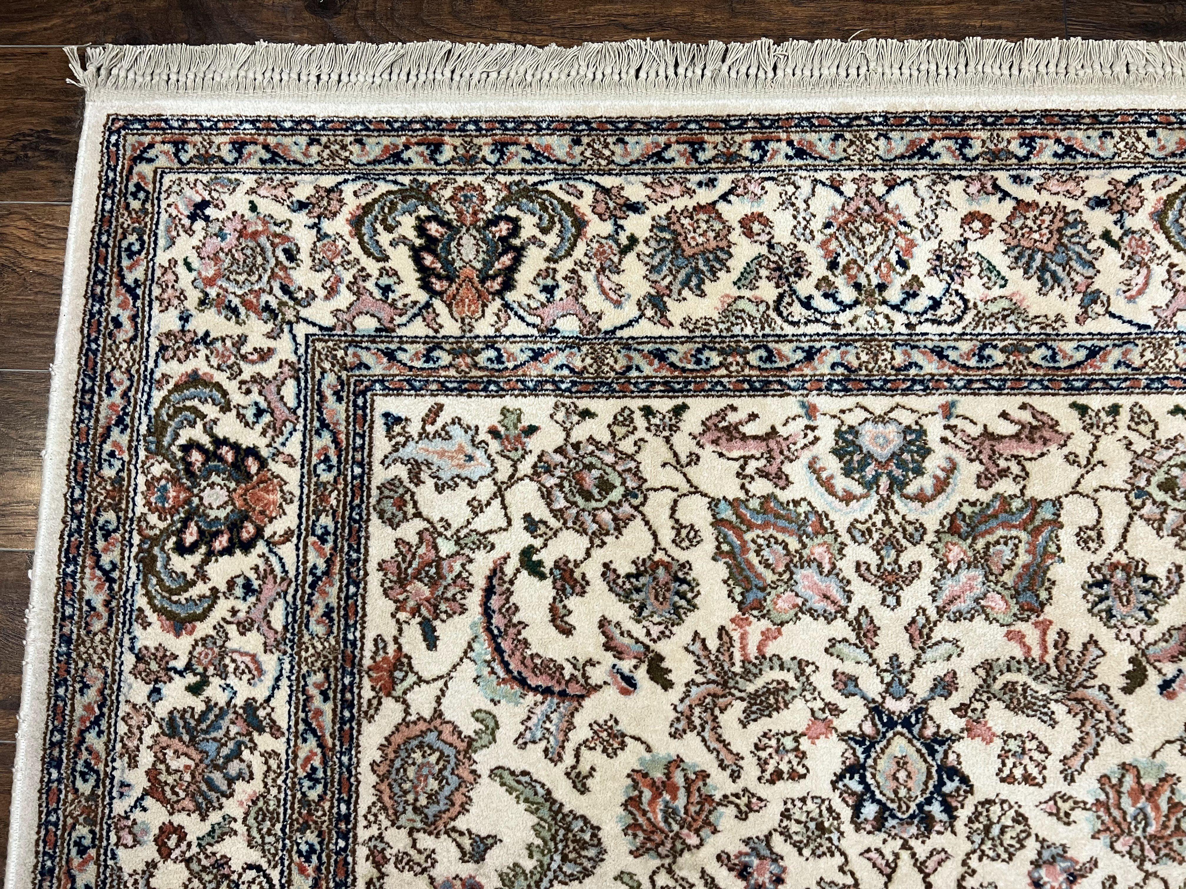 Karastan Rug 5.9 x 9, Tabrizz #738, Original 700 Series, 6x9 Wool Pile Karastan Carpet, Vintage Discontinued Karastan Area Rug, Ivory - Jewel Rugs