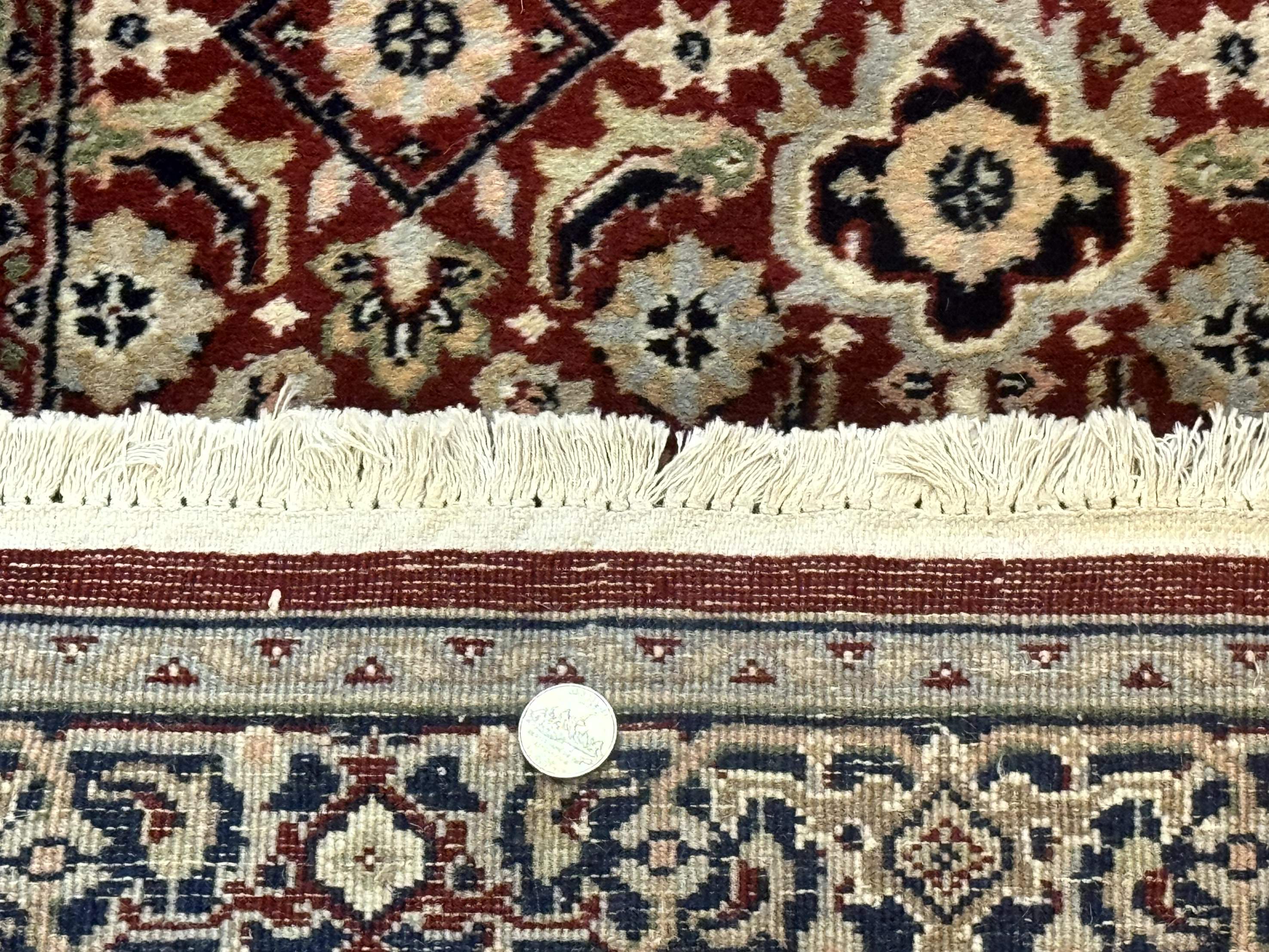 Indo Persian Sarouk Runner Rug 2.6 x 10, Floral Medallions, Traditional, Wool - Jewel Rugs