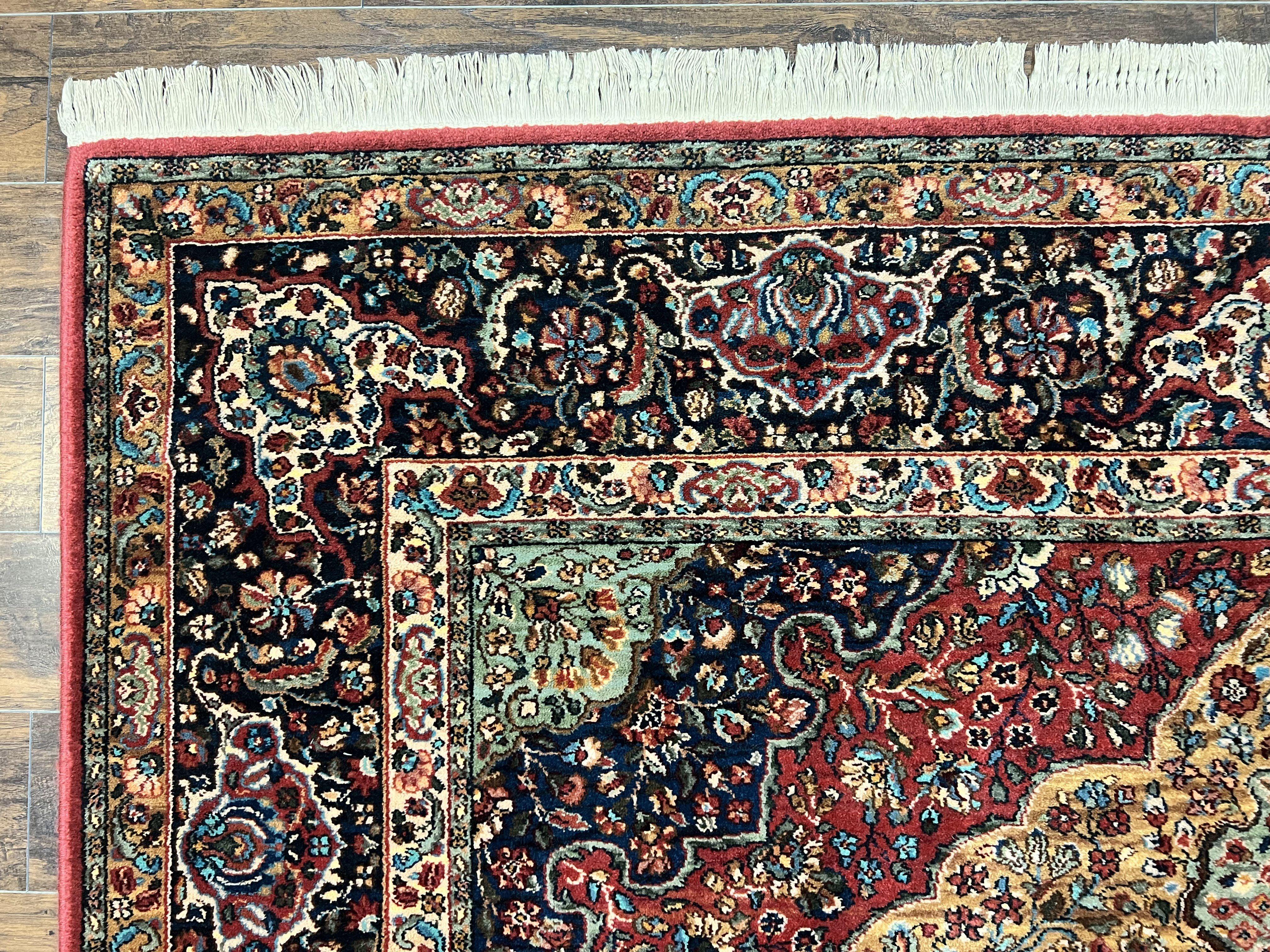Karastan Rug 8.8 x 12 Medallion Kirman #700/718, Original Karastan Collection 700 Series, Discontinued Karastan Carpet Vintage Wool Karastan - Jewel Rugs