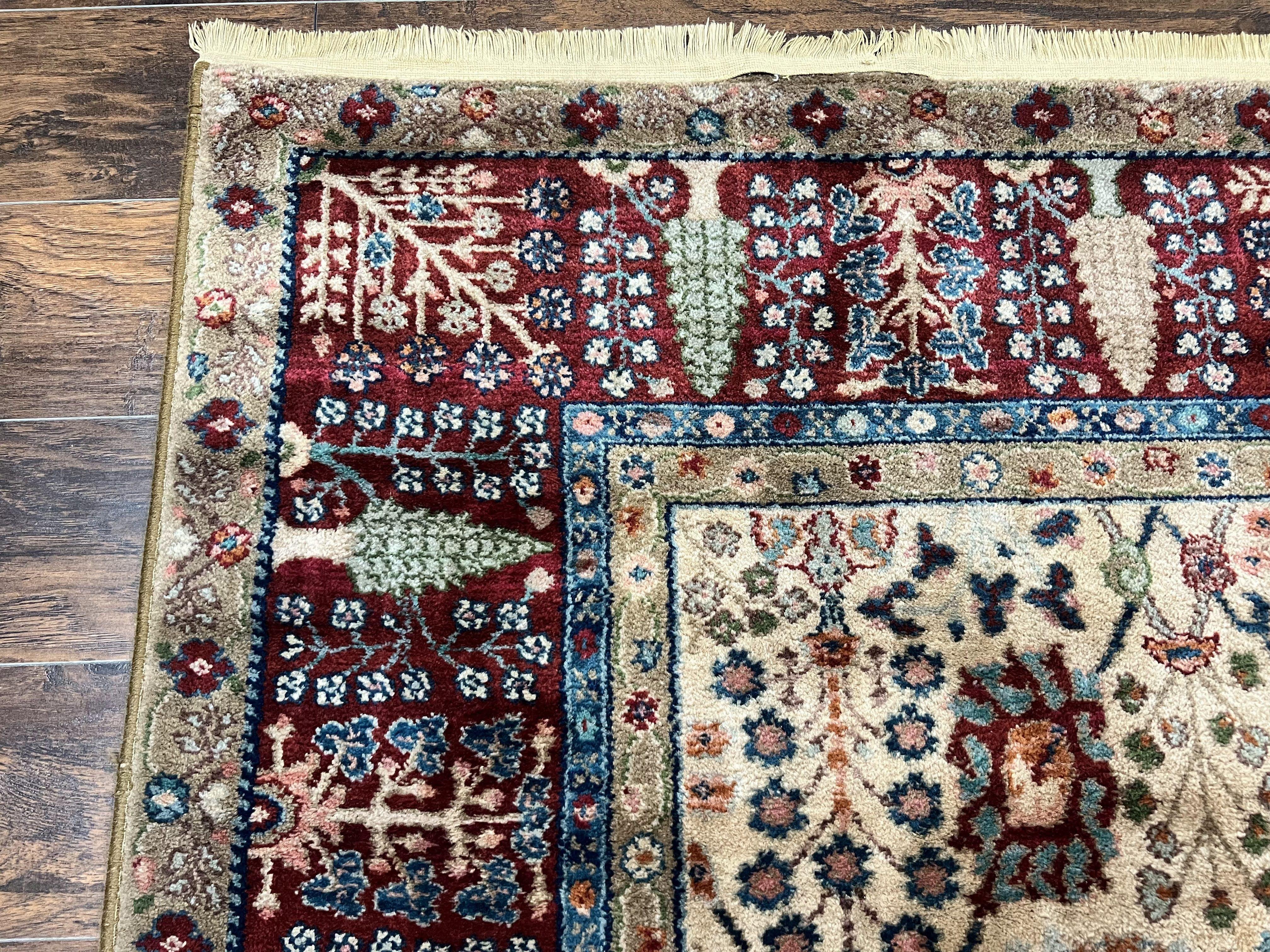8.8 x 12 Karastan Samovar Rug Teawash #900-901 Persian Vase Pattern, Wool Karastan Carpet, Traditional Area Rug, Allover Pattern Vintage Rug - Jewel Rugs