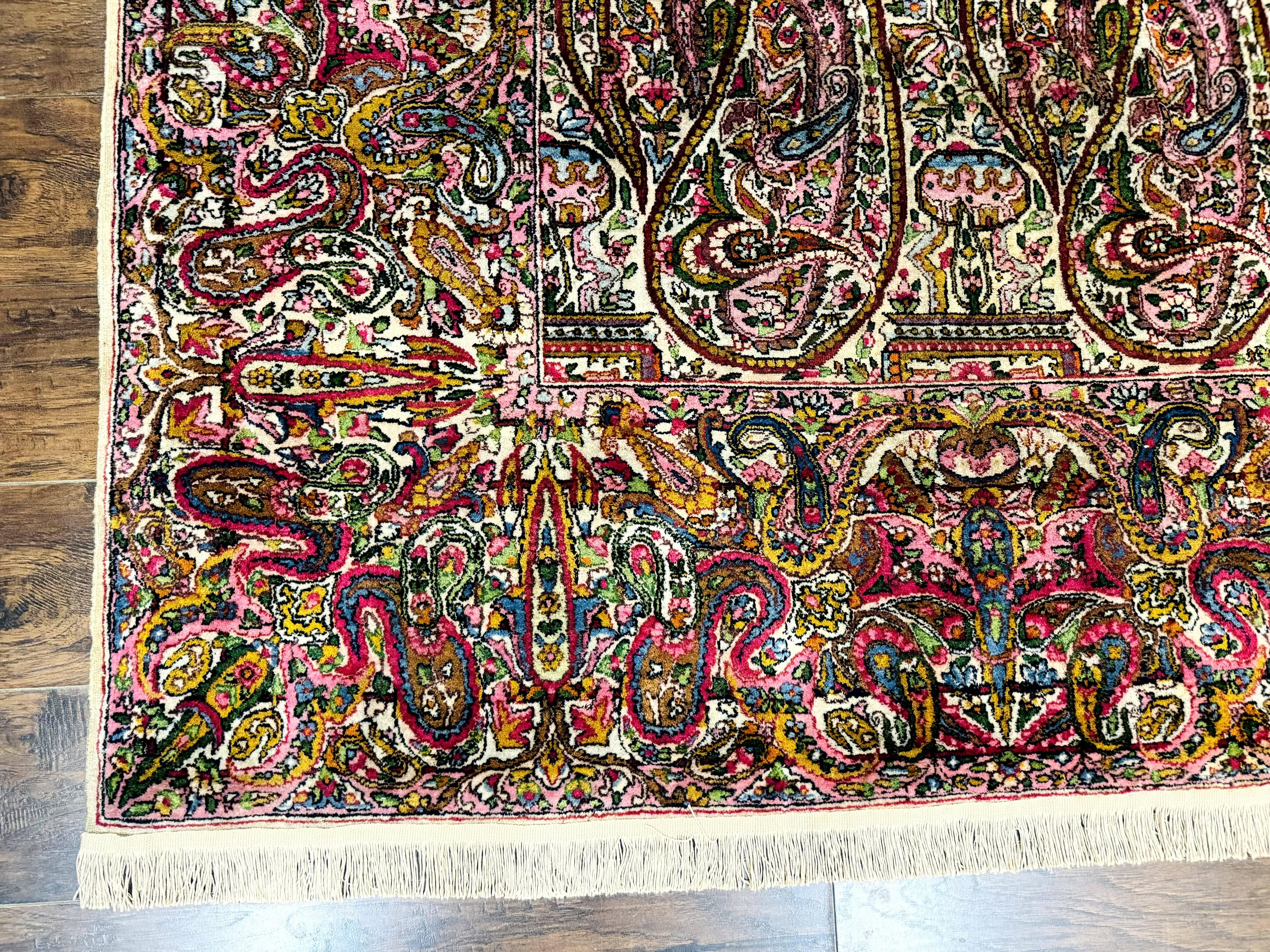 Rare Antique Persian Kerman Lavar Rug 9x12, Boteh Paisley Design - Jewel Rugs