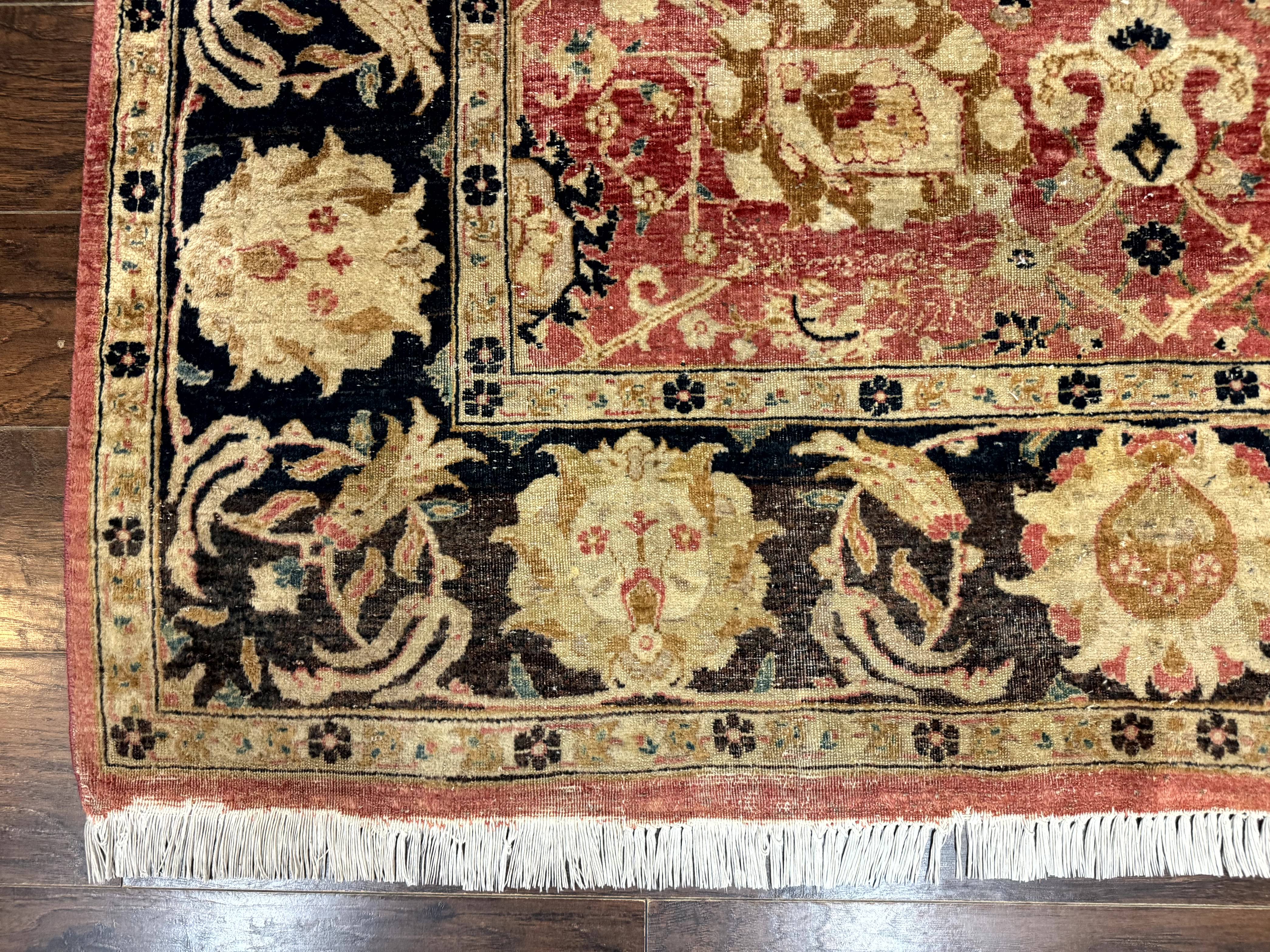 Indian Agra Rug 6x9, Allover Pattern, Traditional Wool Oriental Carpet - Jewel Rugs