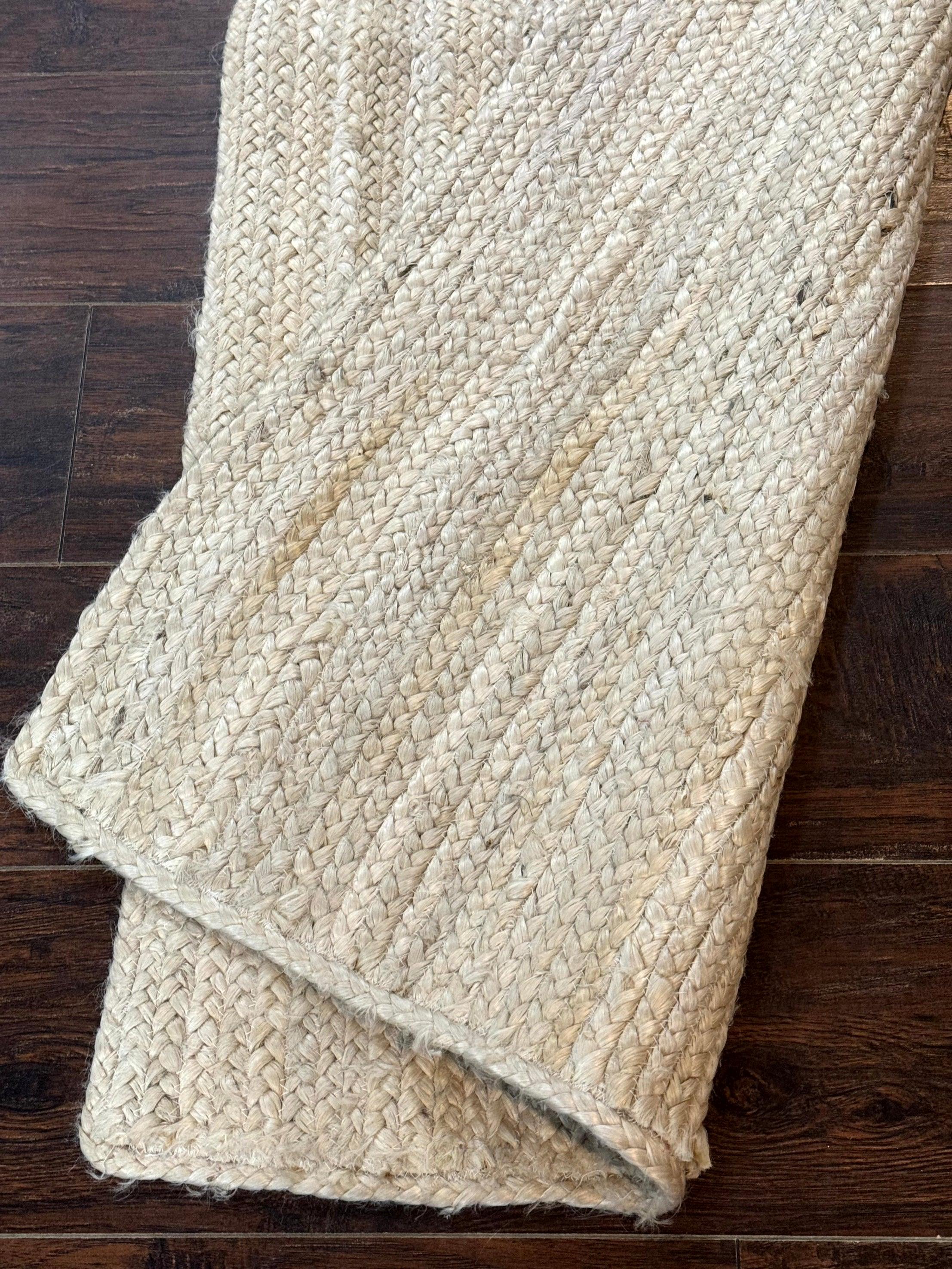 Modern Jute Runner Rug 2.7 x 10, Rug for Hallway or Kitchen, Farmhouse Rug - Jewel Rugs