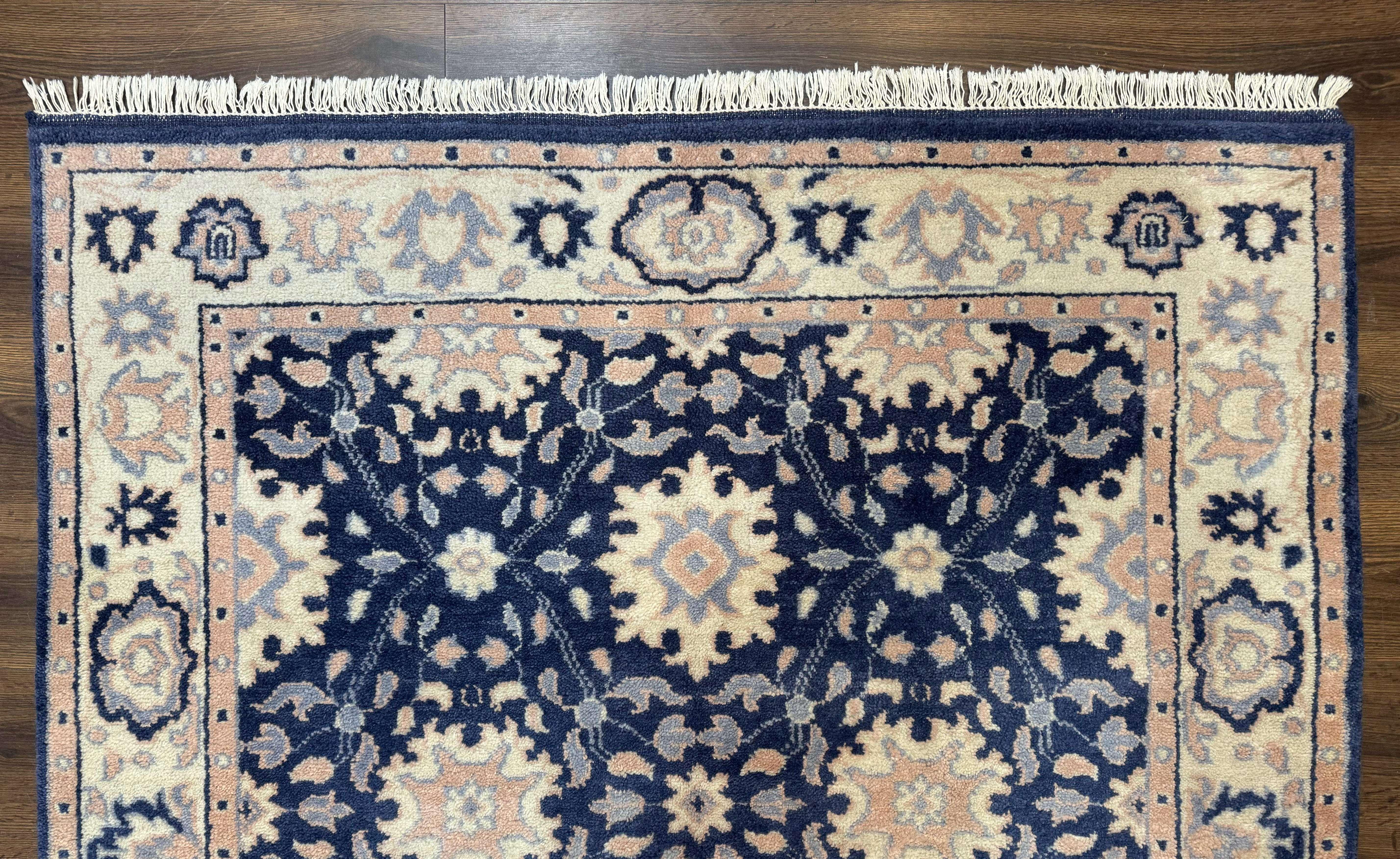Blue and Beige Indian Rug, Indo Persian Carpet - Jewel Rugs